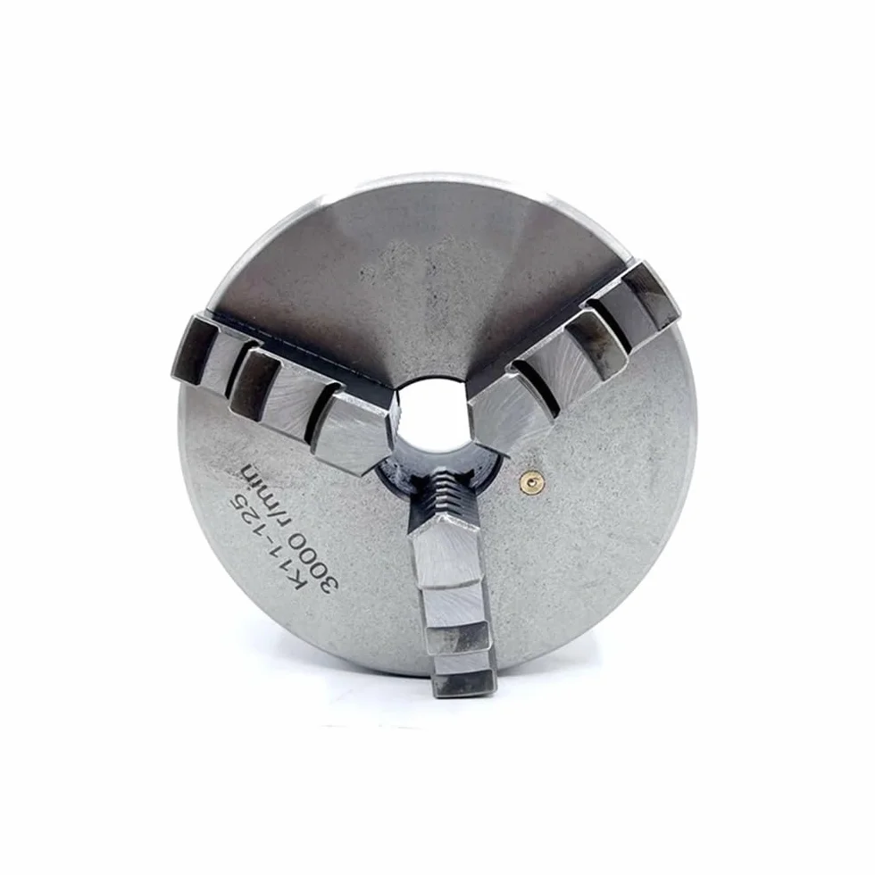 K11 3-szczękowy uchwyt tokarski 125 mm, samocentrujący, ręczny uchwyt tokarski K11-125 ze szczękami, akcesoria do obrabiarek