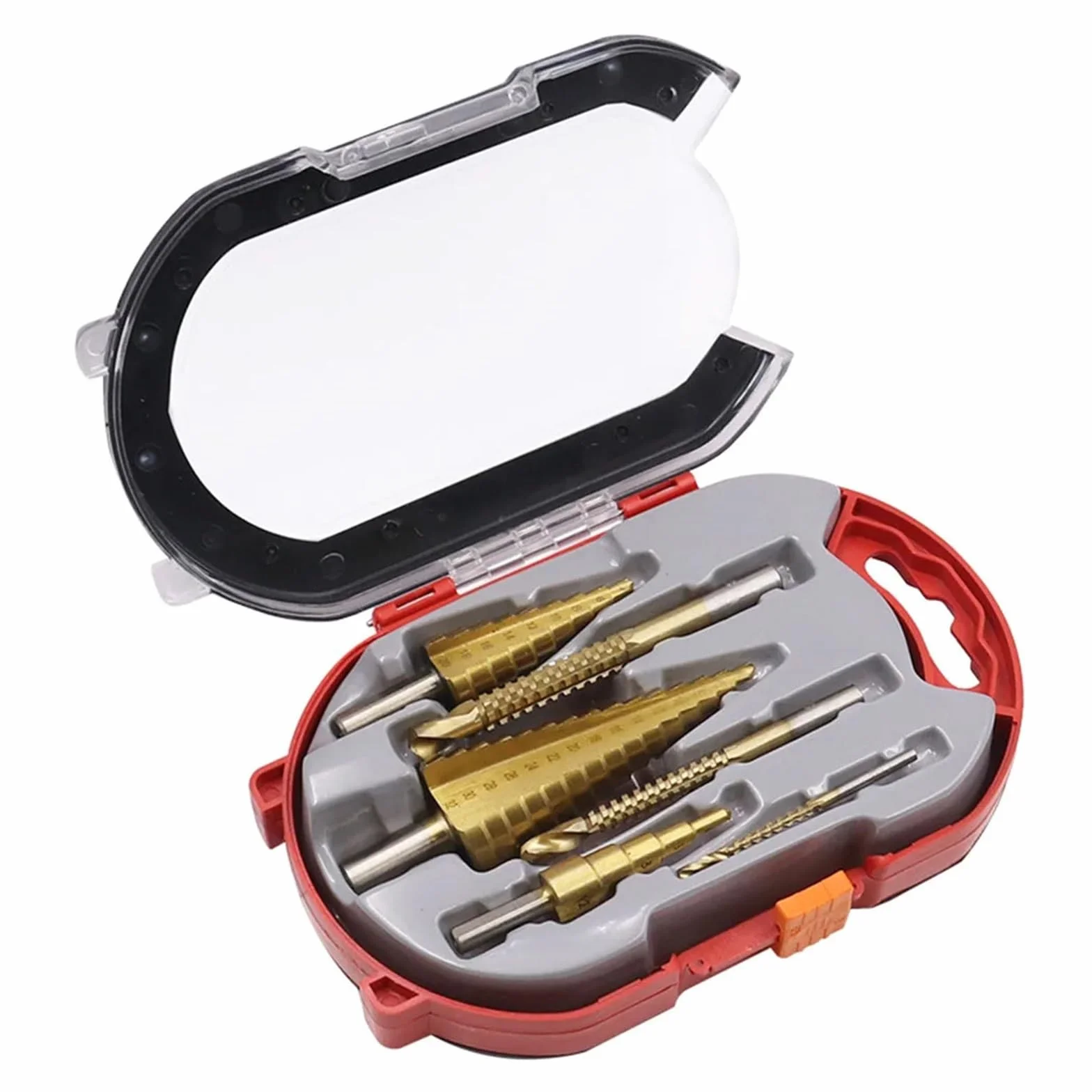 6 sztuk wiertła stopniowe HSS spiralne metryczne kompozytowe wiertło kranowe 4-12 4-20 4-32mm narzędzia do wiercenia stożkowego do dłutowania do cięcia drewna (Material : Bagged)