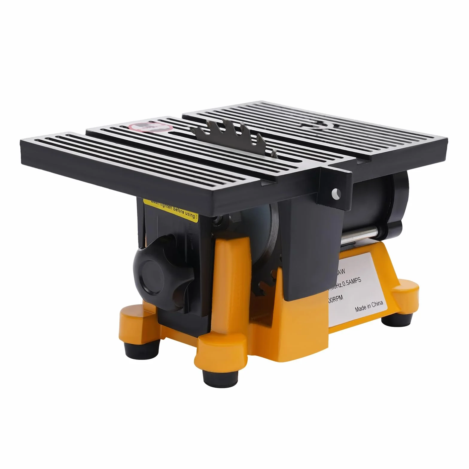 Stołowa piła tarczowa 90 W, mini elektryczna piła stołowa, 220 V, 4500 obr./min, średnica brzeszczotu 10 cm, rozmiar stołu 190 x 142 mm dla przemysłu, przemysłu meblarskiego, zakładów obróbki drewna