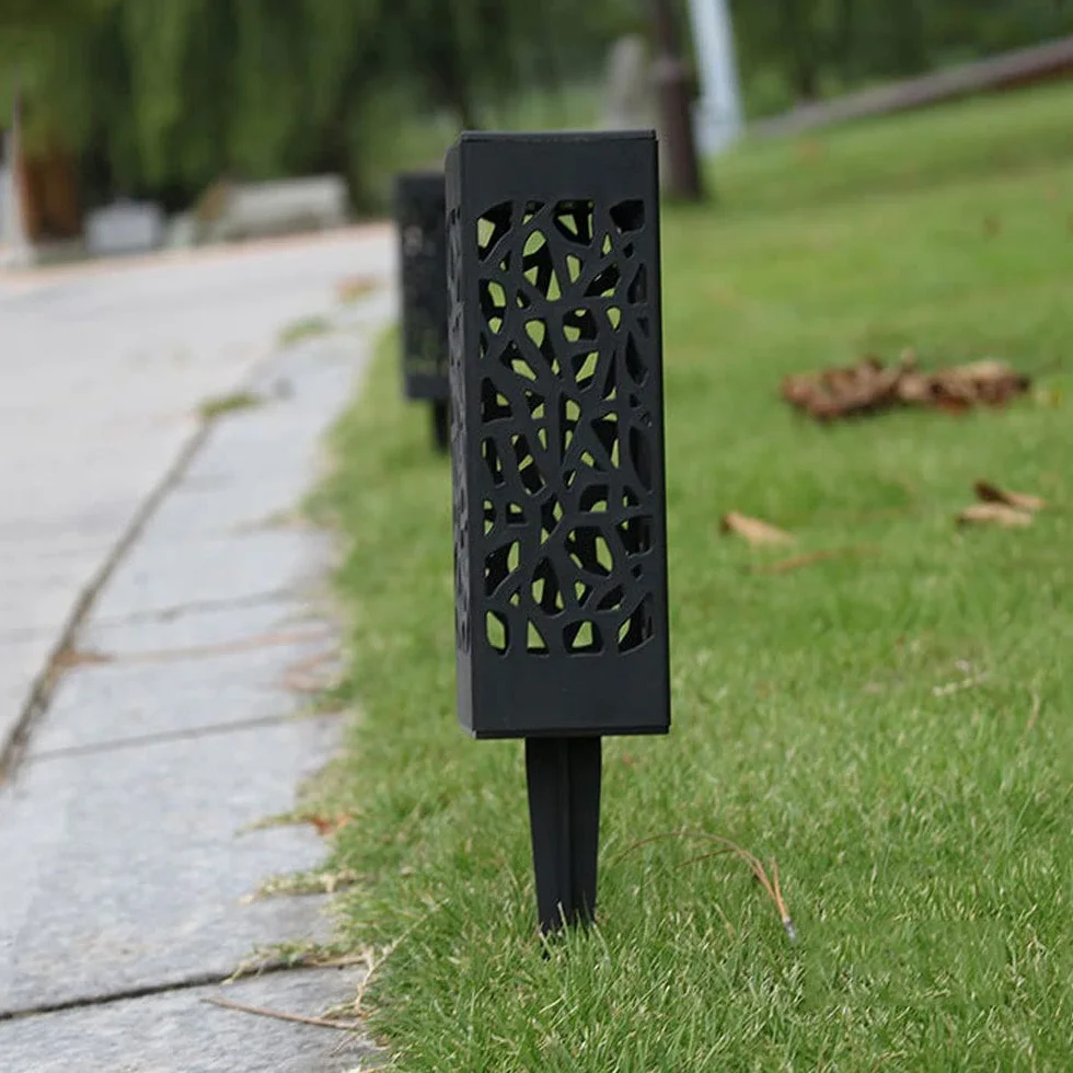 6 lamp solarnych na zewnątrz, wodoodporne lampy ogrodowe, IP65, zewnętrzne lampy słupkowe, na biurko, patio, ogród, krajobraz, trawnik, latarnia, oświetlenie