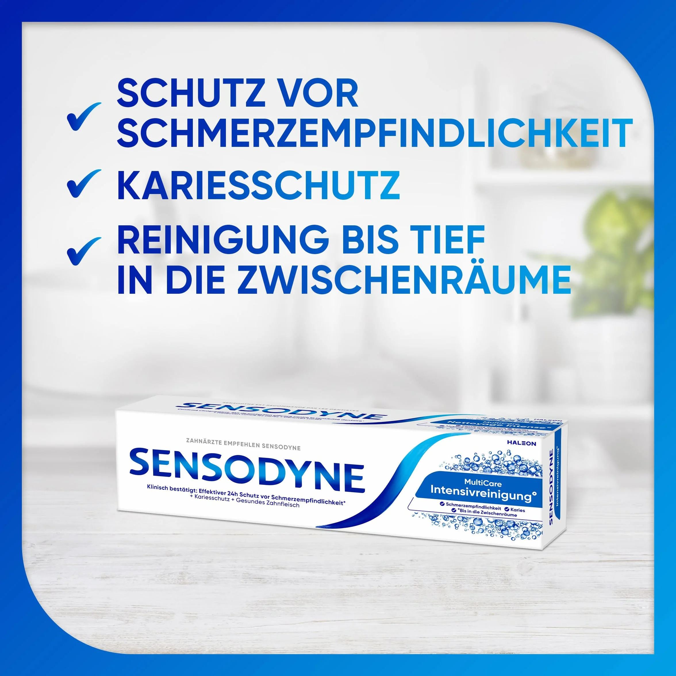 Sensodyne MultiCare Intensywne czyszczenie° pasta do zębów, 75 ml, codzienna pasta do zębów z fluorkiem, w przypadku wrażliwych na ból zębów