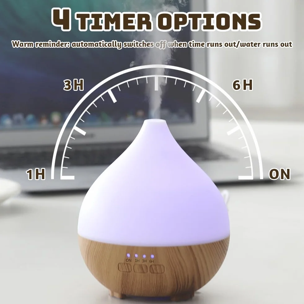 Flintronic dyfuzor zapachowy ultradźwiękowy 100 ml z 7-kolorowym oświetleniem LED