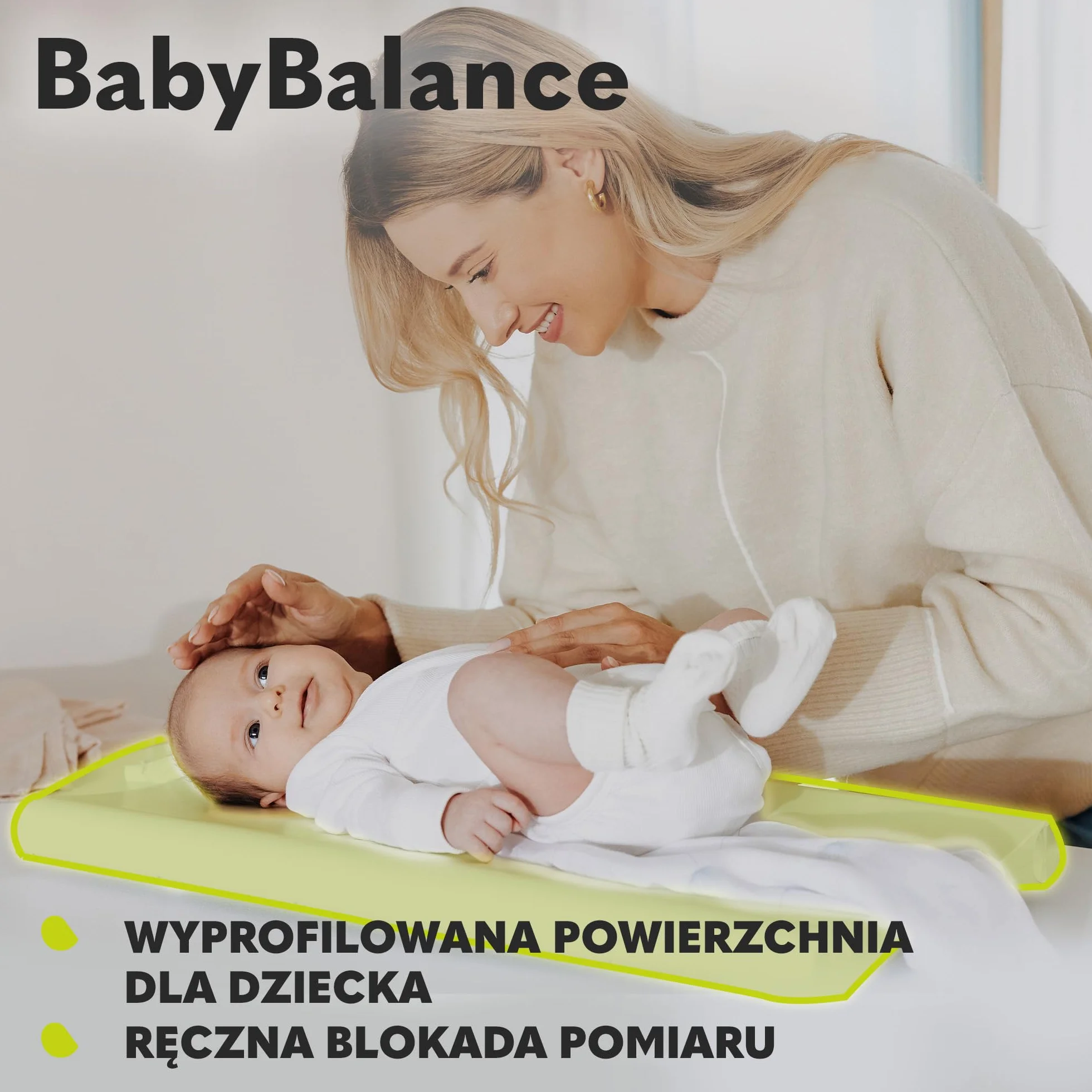 LIONELO BABYBALANCE waga elektroniczna dla niemowląt, waga do 20 kg, duży wyświetlacz, funkcja tarowania, przechowywanie ostatniego pomiaru, precyzyjne ważenie w odstępach co 5 g