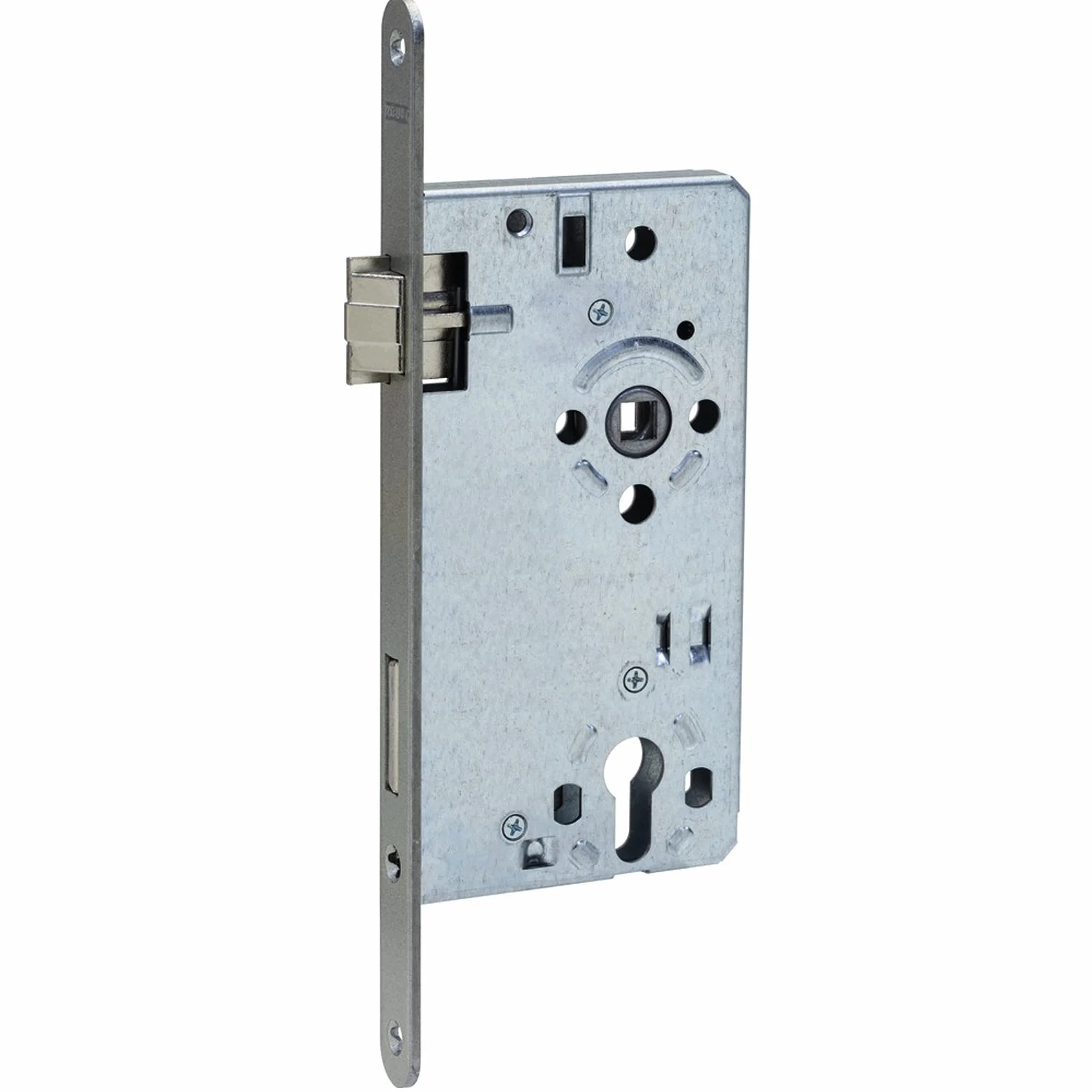 ABUS - Zamek wpuszczany do drzwi wejściowych ESHT PZ L S 65 92 20-61812, srebrny