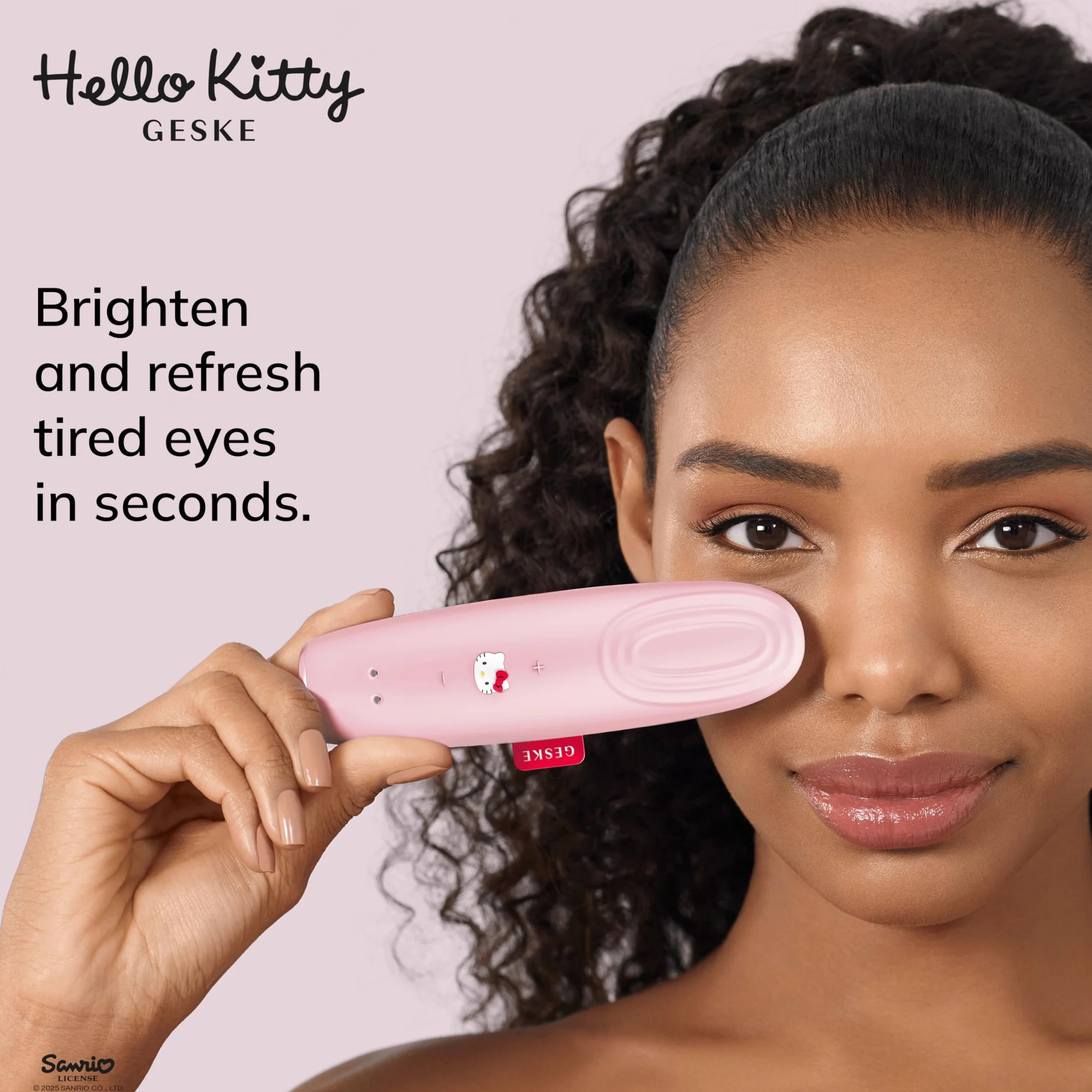 GESKE x Hello Kitty Urządzenie rozgrzewająco-chłodzące do oczu SmartAppGuided™ 6 w 1 Masażer do oczu