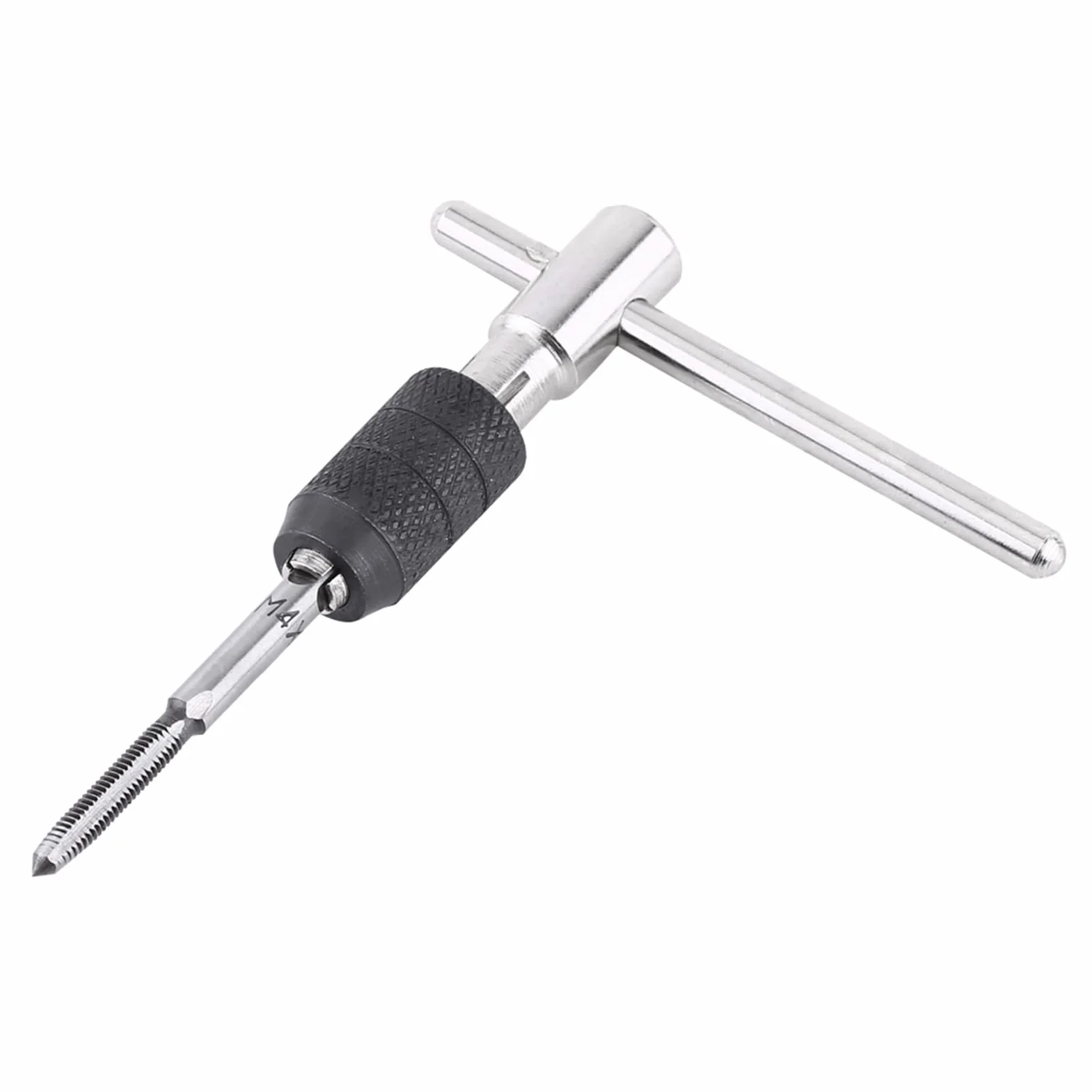 Zestaw Kluczy Do Gwintowników, 9 Sztuk, M3-M6, Stal Łożyskowa, z Uchwytem T i Grzechotką, Wiertła Spiralne 2,5-5,2mm