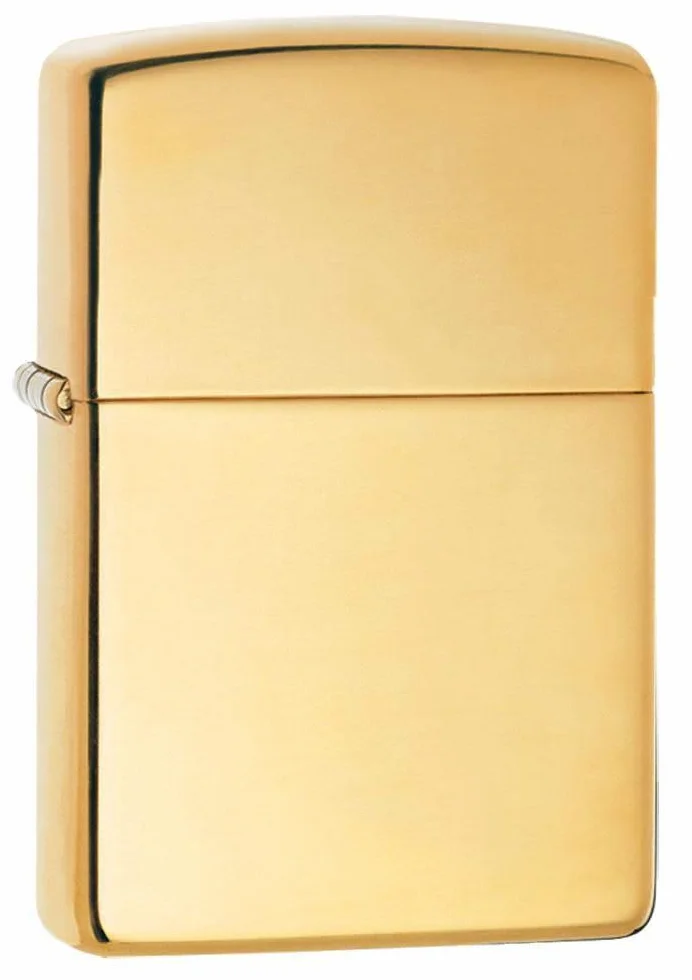 Zippo Zapalniczka Sztormowa, Chromowana (High Polished Brass Heavy Wall), Model Podstawowy, do Napełniania, Wielokrotnego Użytku, Odporna na Wiatr, Pudełko Prezentowe, Wyprodukowana w USA