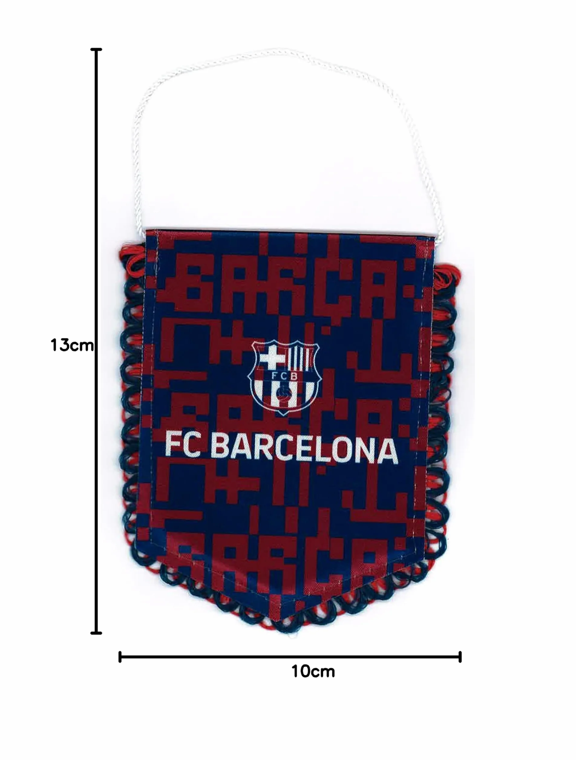 Proporczyk Barça - oficjalna kolekcja FC Barcelona, rozmiar 13 x 10 cm