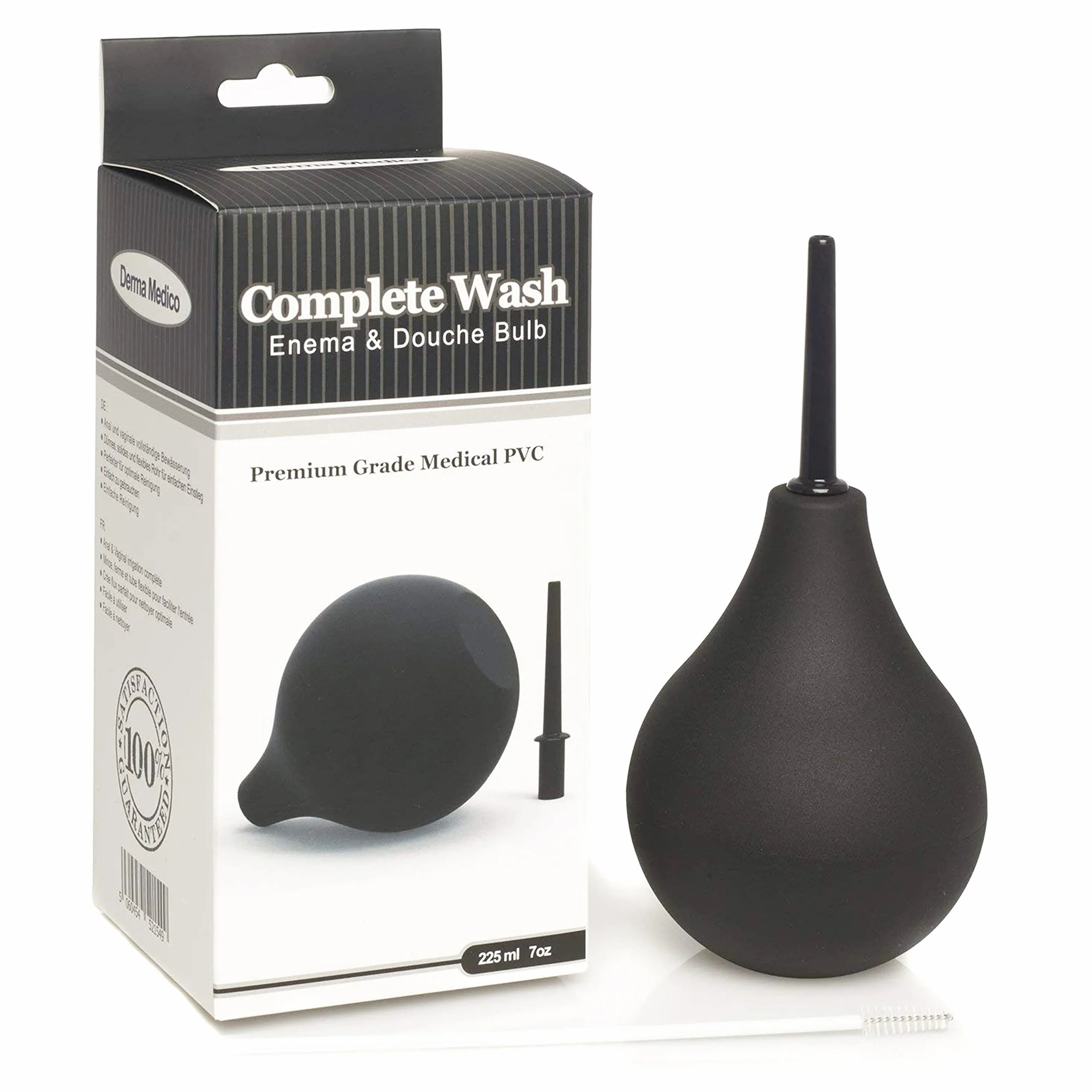 Premium Enaema Bulb Duche Safe Wygodne 3 Dysza Silikonowa Zestaw lewatywny dla mężczyzn i kobiet - Zestawy medyczne Certyfikowane FDA Szybkie zaparcia Safe Safe Guma Clearing Cleaning