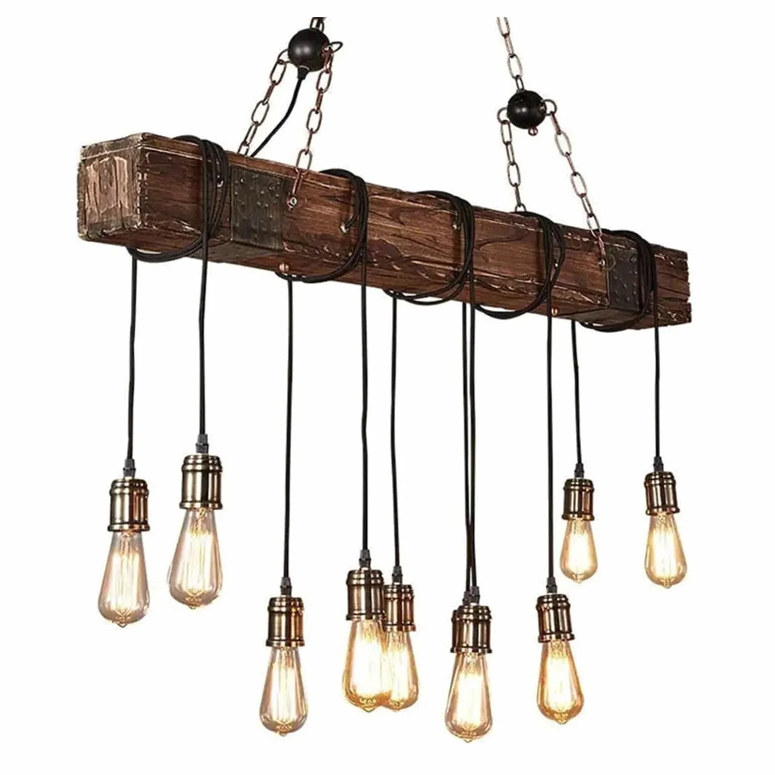 Drewniane, przemysłowe lampy wiszące, restauracja, kawiarnia, jadalnia, retro, drewniana lampa wisząca, oświetlenie wewnętrzne, lampy wiszące