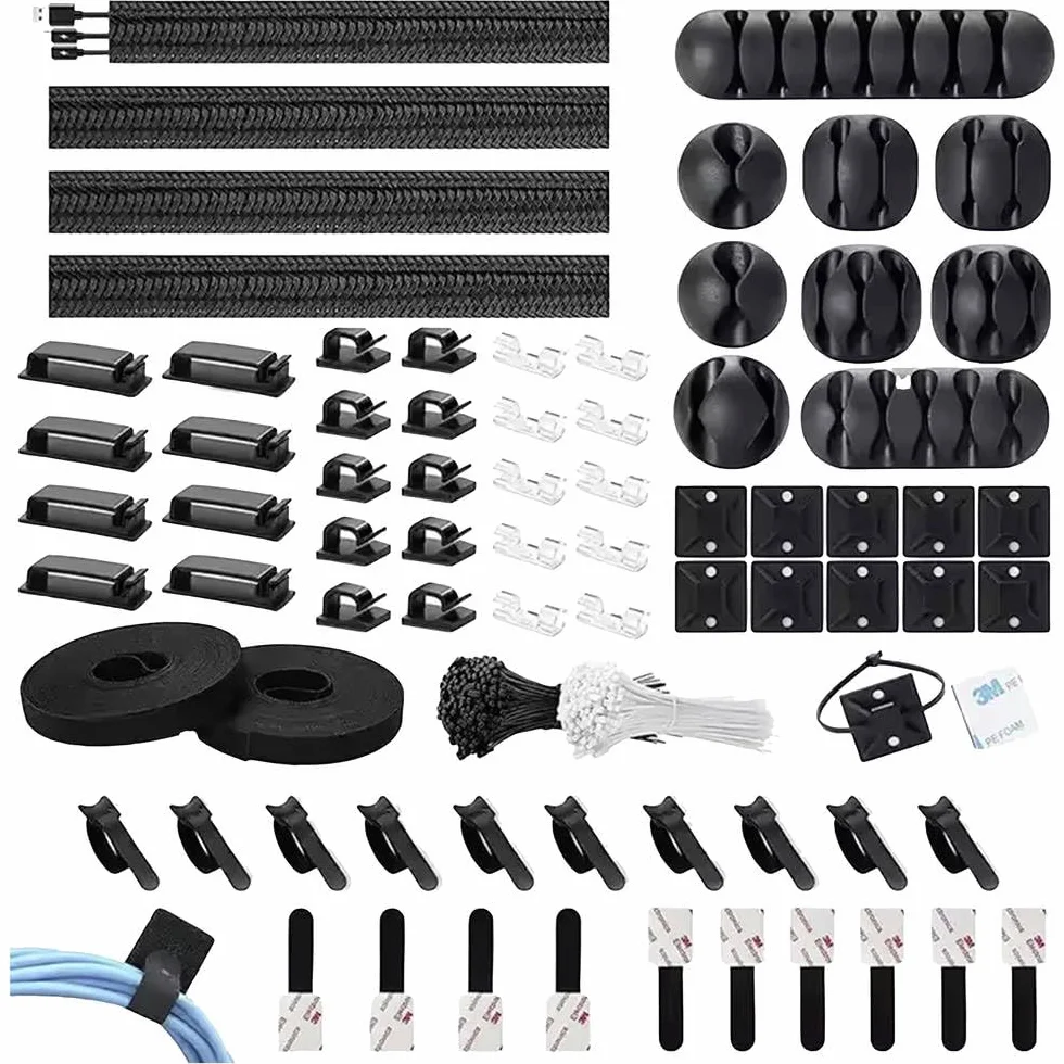 TRU COMPONENTS T23CA007 uchwyt na kabel pudełko asortymentowe TC-12888384 zakres średnicy wiązki od 1 do 40 mm czarny 1 se