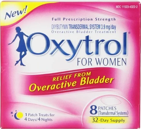 Oxytrol dla kobiet z nadczynnością pęcherza - plastry przezskórne, 8 sztuk od Oxytrol dla kobiet