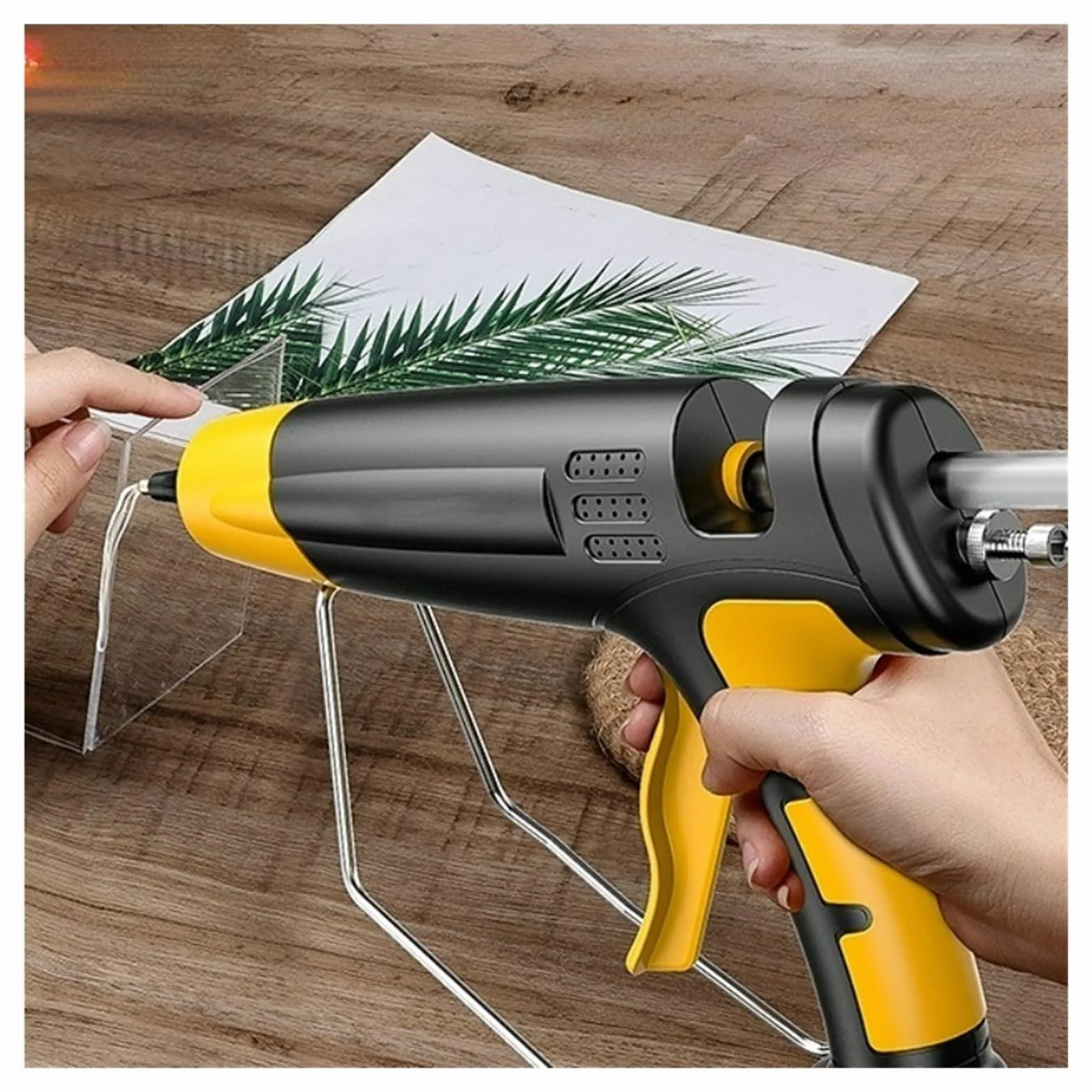 150W Pistolet Do Klejenia Na Gorąco Regulowana Temperatura 11 Mm Kleje Na Gorąco W Sztyfcie Gospodarstwa Domowego Narzędzia Do Rękodzieła DIY(150W-Digital-Red)