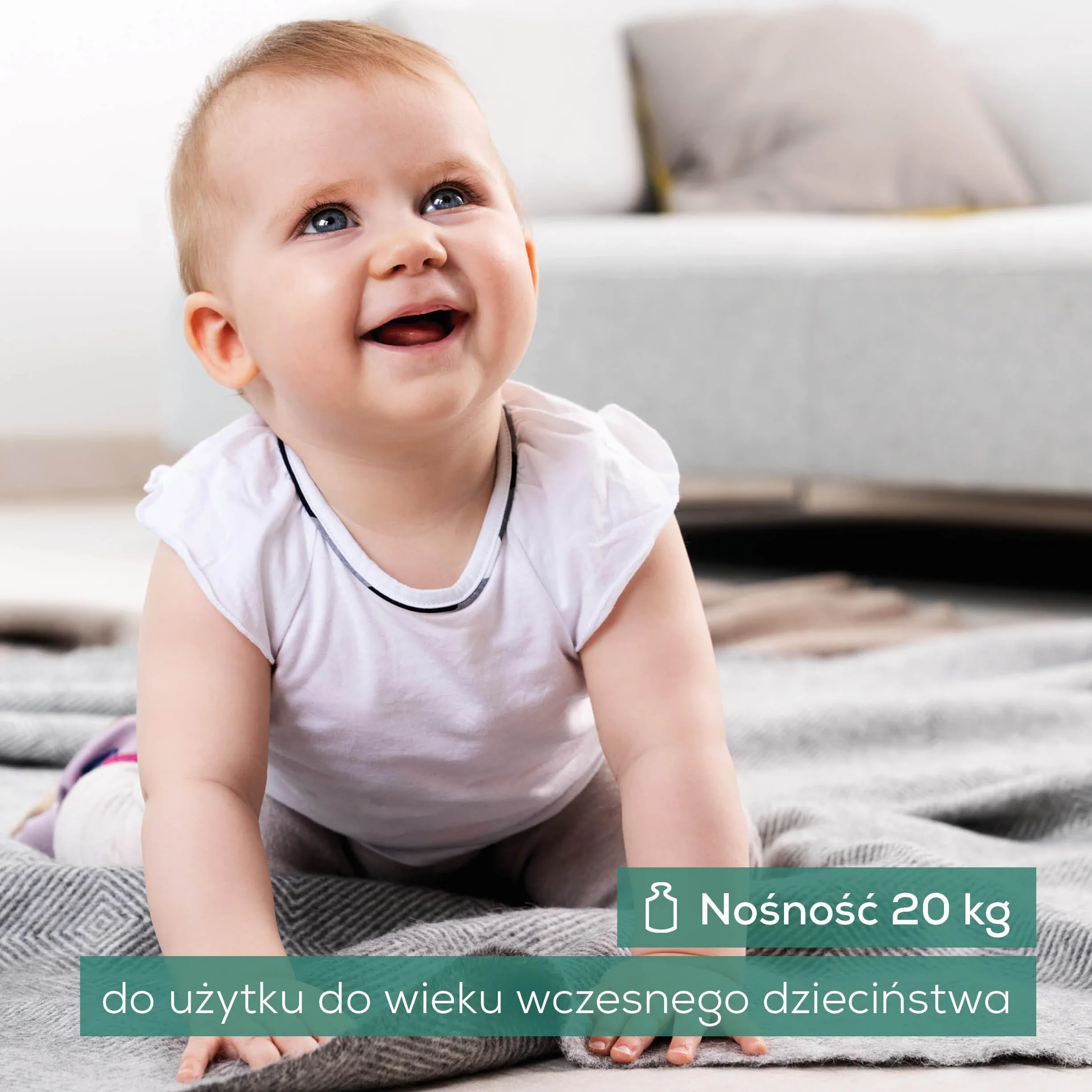 Beurer BY 80 Waga niemowlęca z zakrzywioną powierzchnią, nośność 20 kg, funkcja tarowania i przytrzymywania dla odbijających się dzieci, pomiar i wyświetlanie w krokach co 5 g