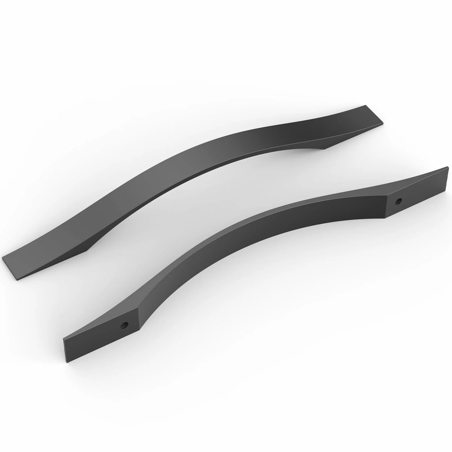FURNIWARE Uchwyty do szafy, uchwyty meblowe, czarne, 160 mm, rozstaw otworów, uchwyty kuchenne, do mebli, szuflad, szafek kuchennych, 10 sztuk