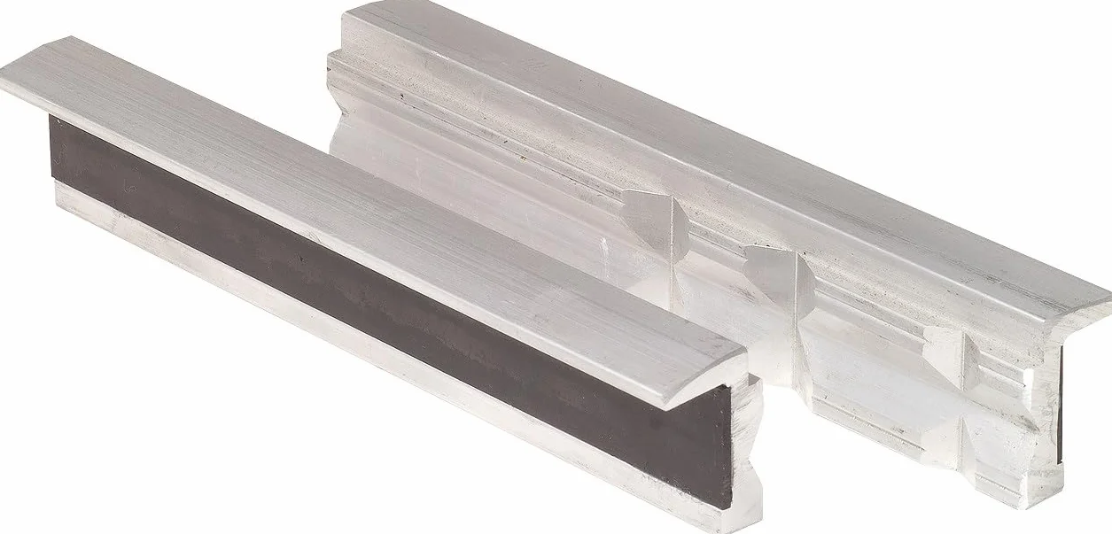 KS Tools 914.0089 Aluminiowe szczeki ochronne do imadla,z wcieciami trapezowymi, 175mm