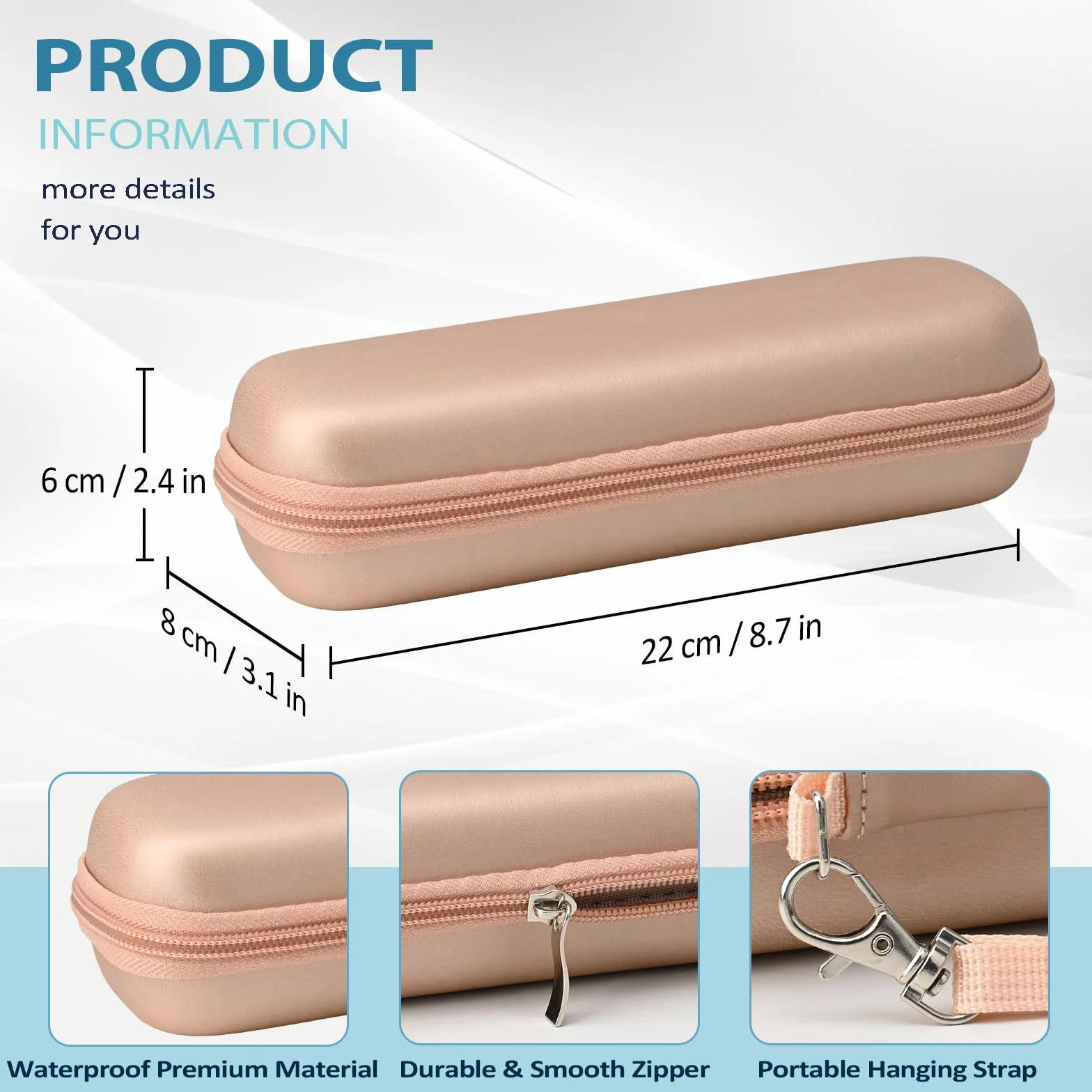 2 Sztuki Etui Podróżne na Szczoteczkę Elektryczną do Oral B iO/Oral B Pro/Philips Sonicare, Przenośny Uchwyt na Szczoteczkę Elektryczną, Twarde Etui na Podróż (Czarny + Różowe Złoto)