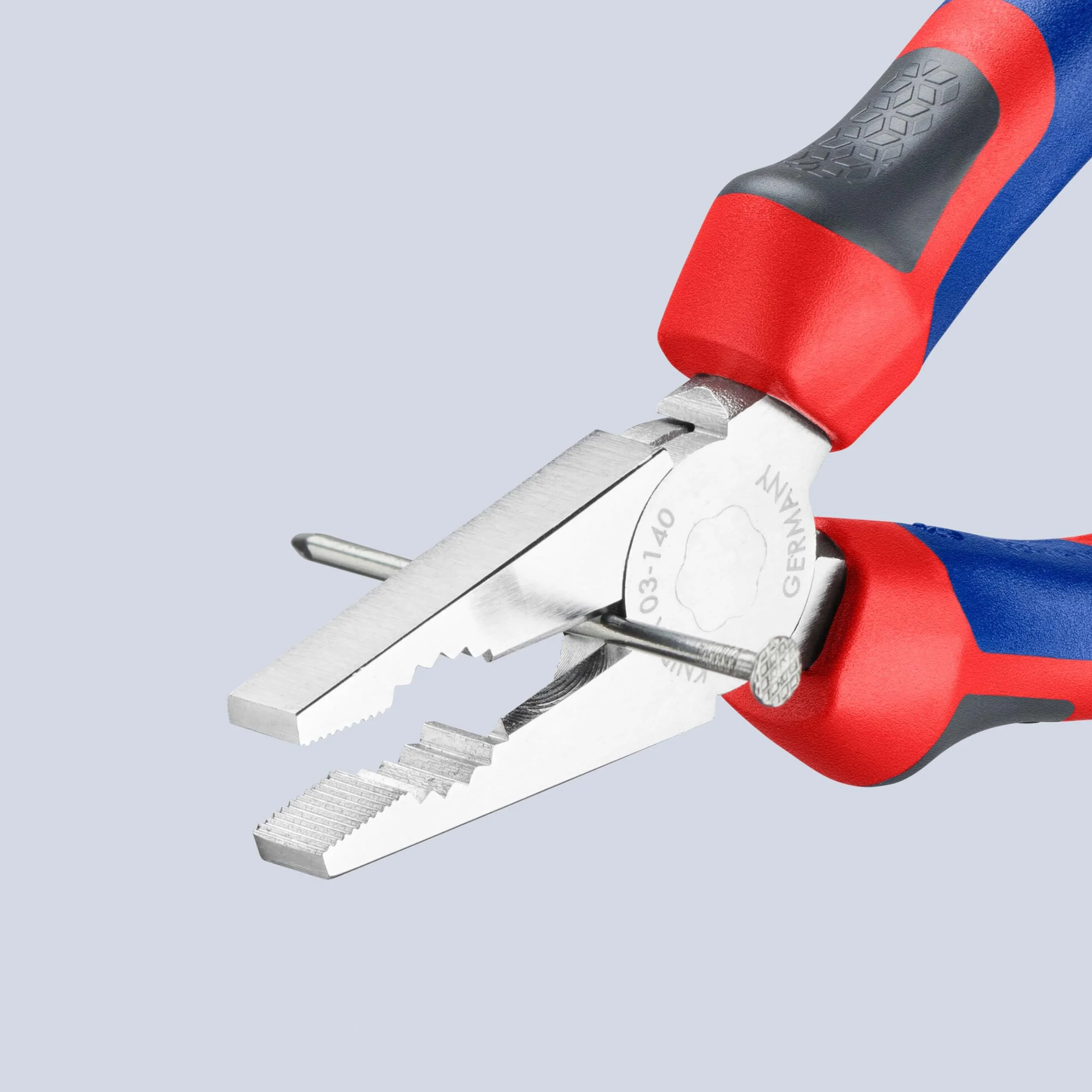 KNIPEX Szczypce uniwersalne chromowany z rękojeściami Comfort 140 mm, 03 05 140