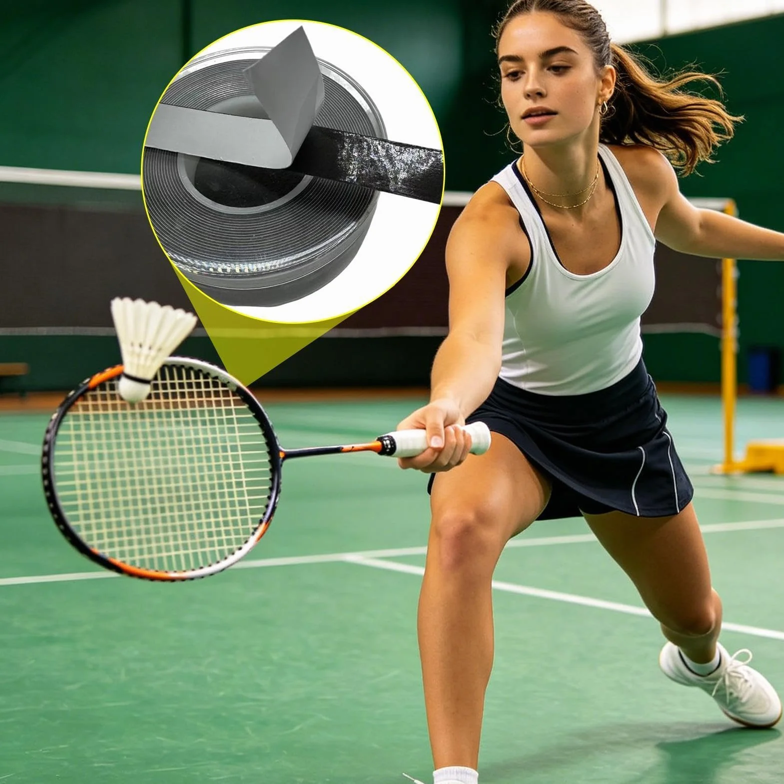 Squash Racket Weighted Tape, Cuttable Thin Tungsten Adhesive, Balance Adjustment Strip, Professional Sport Tool, Tennis, Pickleball, Paddle Customization