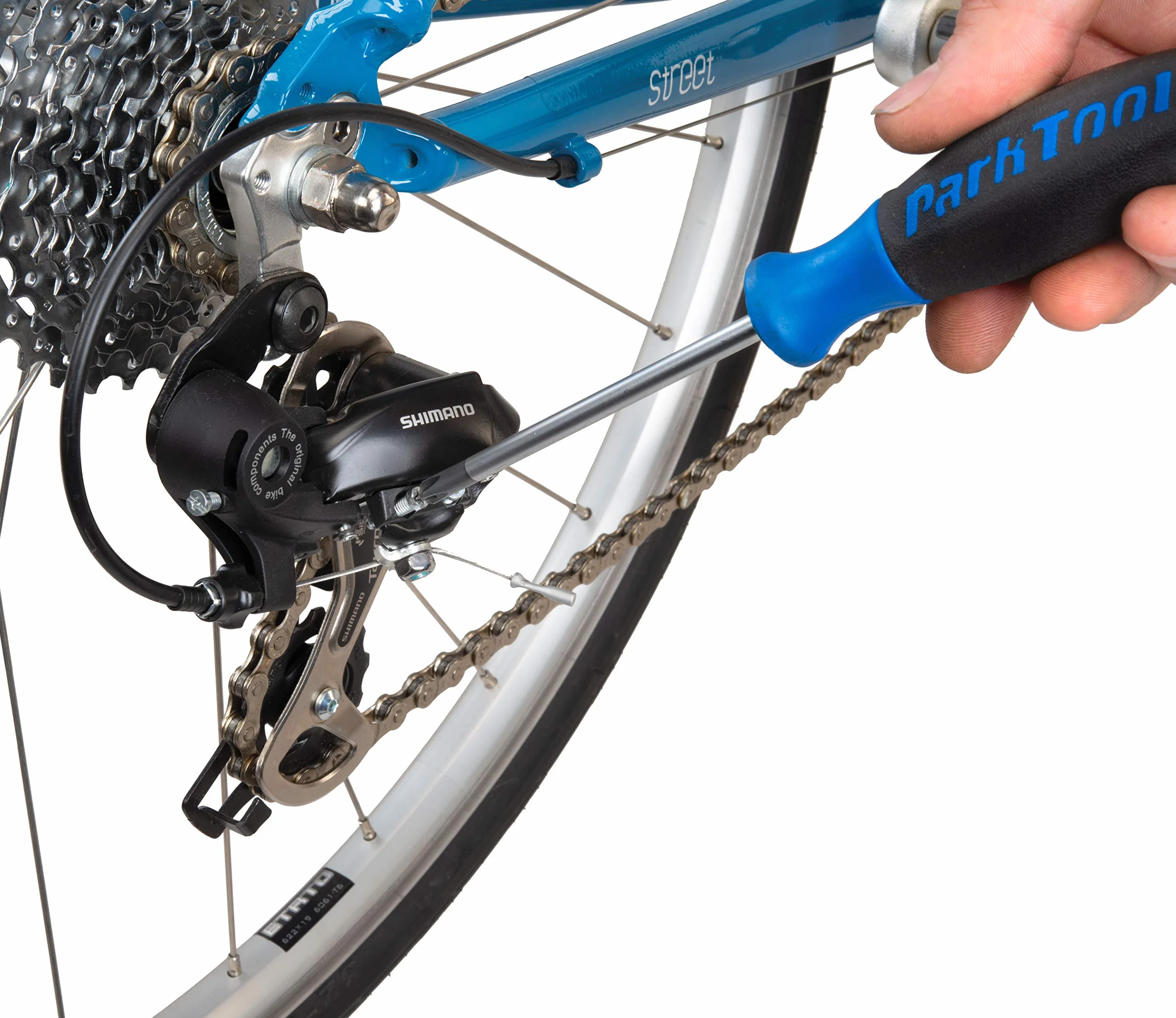 Park Tool SDSET - Zestaw 4 śrubokrętów 0/2/3/6 narzędzia, niebieskie