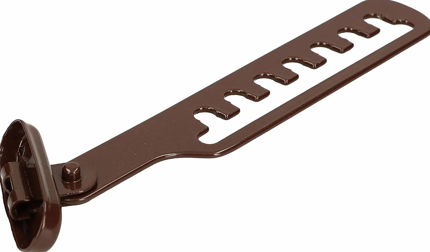 KOTARBAU® Zestaw 2 regulatorów przechyłu do okien, ochrona przed zatrzaśnięciem, rygiel okienny do regulacji otworu okiennego, stoper okienny, nożyce uchylne, kolor brązowy