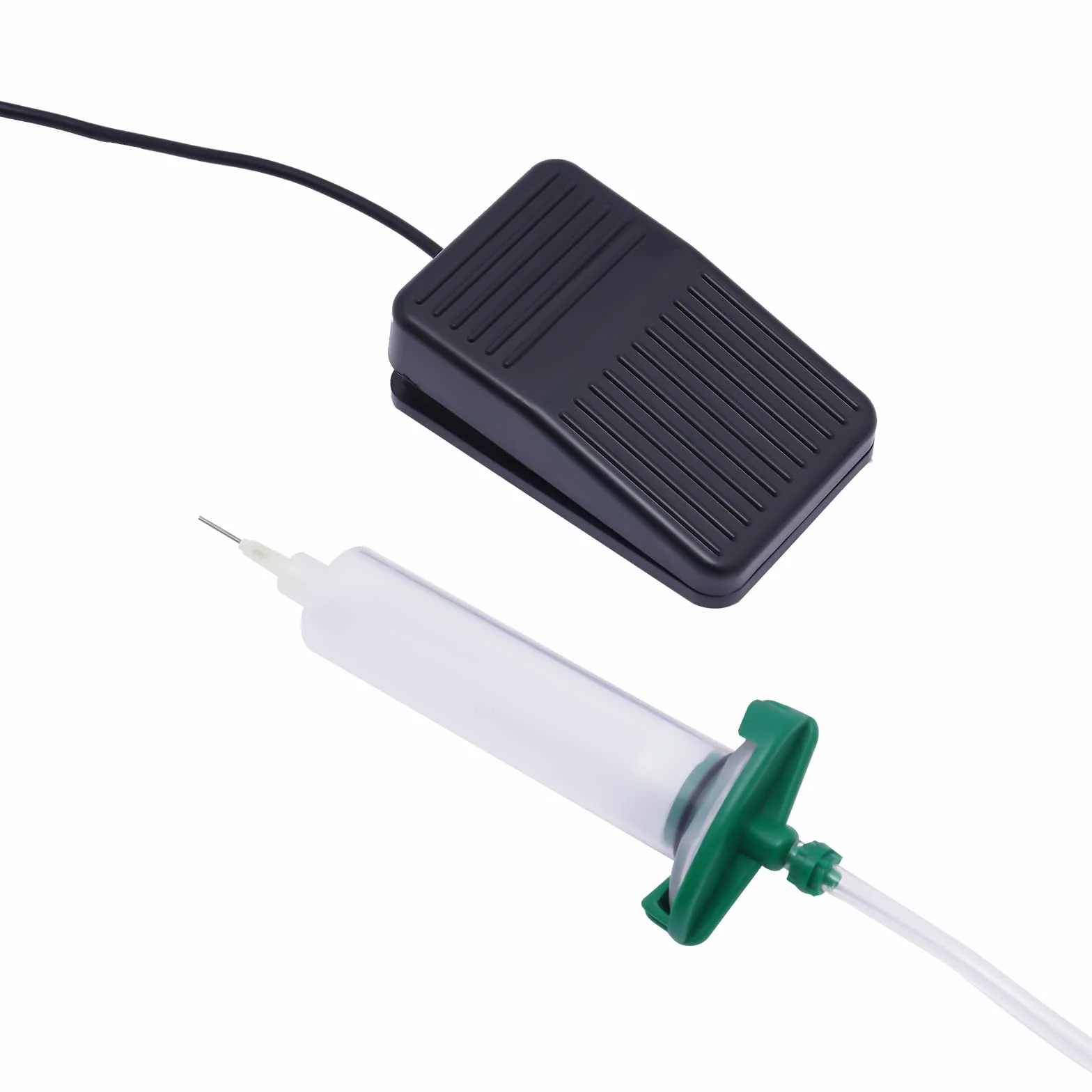 OUKANING Półautomatyczny pistolet do klejenia na gorąco, pojemność 0,01 ml, precyzyjny klej z odsysaniem próżniowym, do urządzeń elektronicznych/klejnotów/żywicy epoksydowej (ręczny/automatyczny)