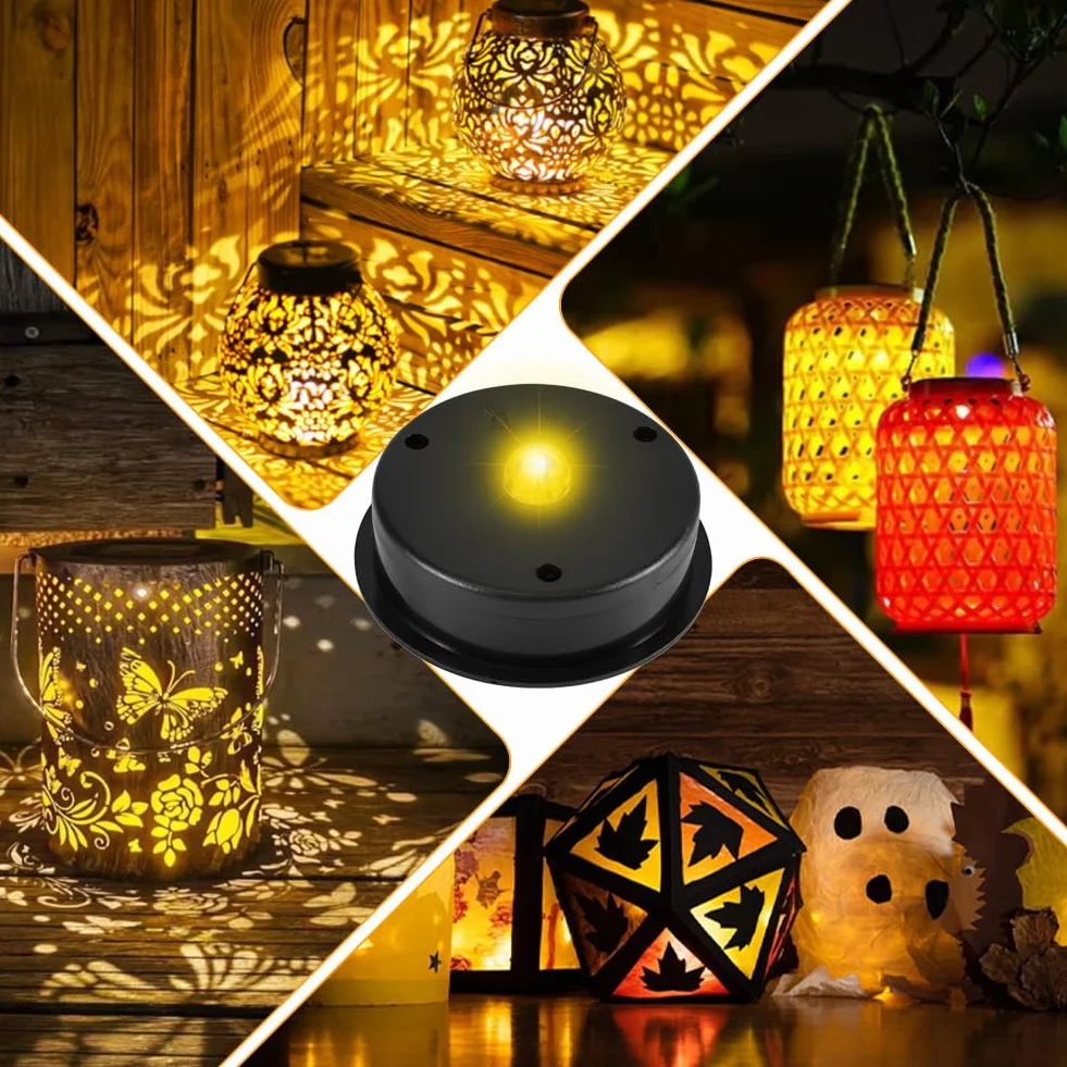 Joycabin 2 sztuki lamp solarnych, zamiennik, górna część 8 cm, z diodami LED, ciepła biel, pokrywa solarna, IP65, wodoszczelna skrzynka na baterie słoneczne, panel słoneczny, część zamienna do lamp
