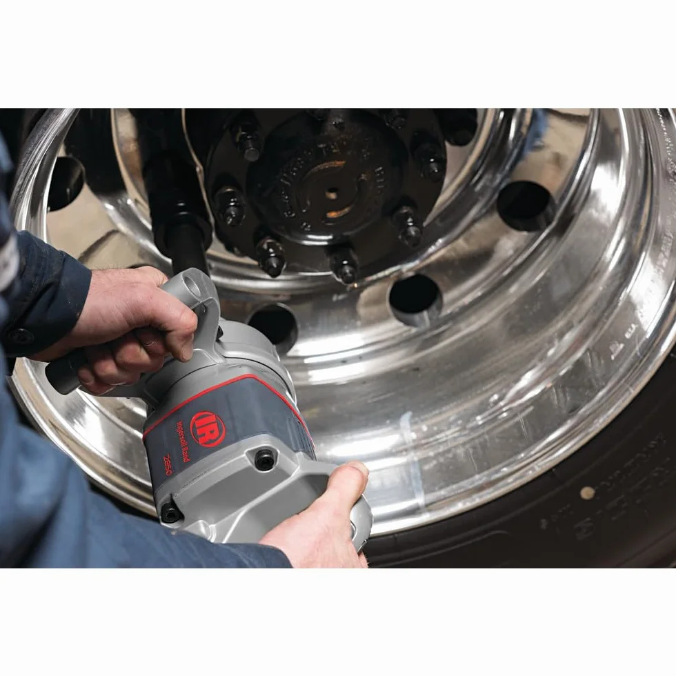 Ingersoll Rand 2850MAX-6 Pneumatyczny Klucz Udarowy, 1 Cal, Przedłużone Kowadło, 6 Calowe Przedłużenie, Lekka Konstrukcja, 2847 Nm Momentu Obrotowego i 5500 RPM, Regulowany Uchwyt