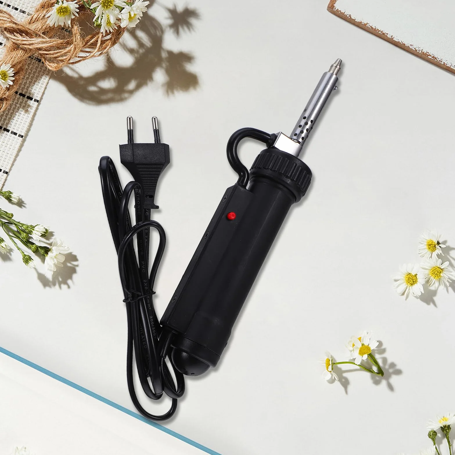 ORFOFE Narzędzie Do Rozlutowywania Próżniowego Pompa Rozlutowująca Elektryczna Próżniowa Odsysarka Do Lutów Elektroniki Lutownica