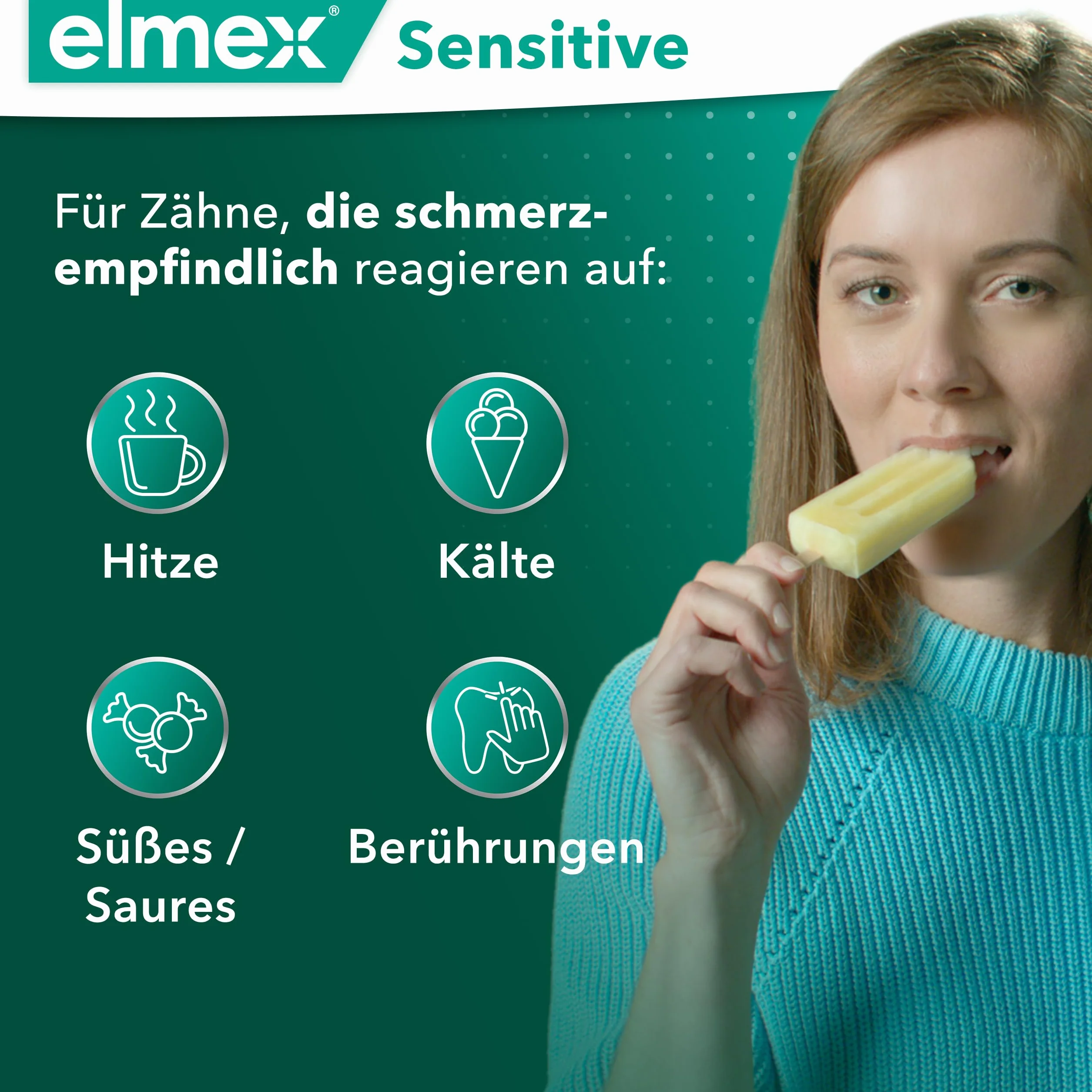 elmex Odżywka do ust Sensitive 400 ml – płyn do płukania jamy ustnej dla dodatkowej ochrony przed wrażliwymi na ból zębami i próchnicą zębów – do codziennego czyszczenia zębów bez alkoholu o smaku