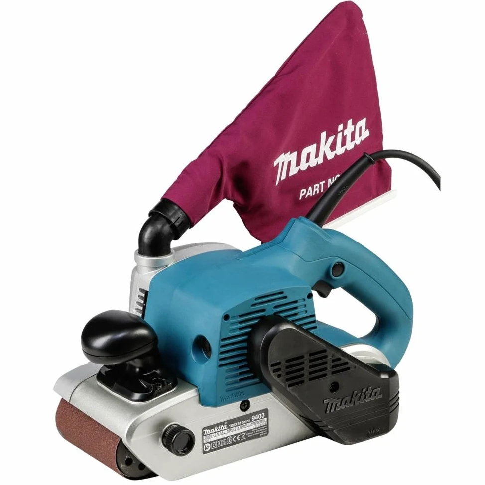Makita Szlifierka Taśmowa, Niebieski/Czarny, 100 mm