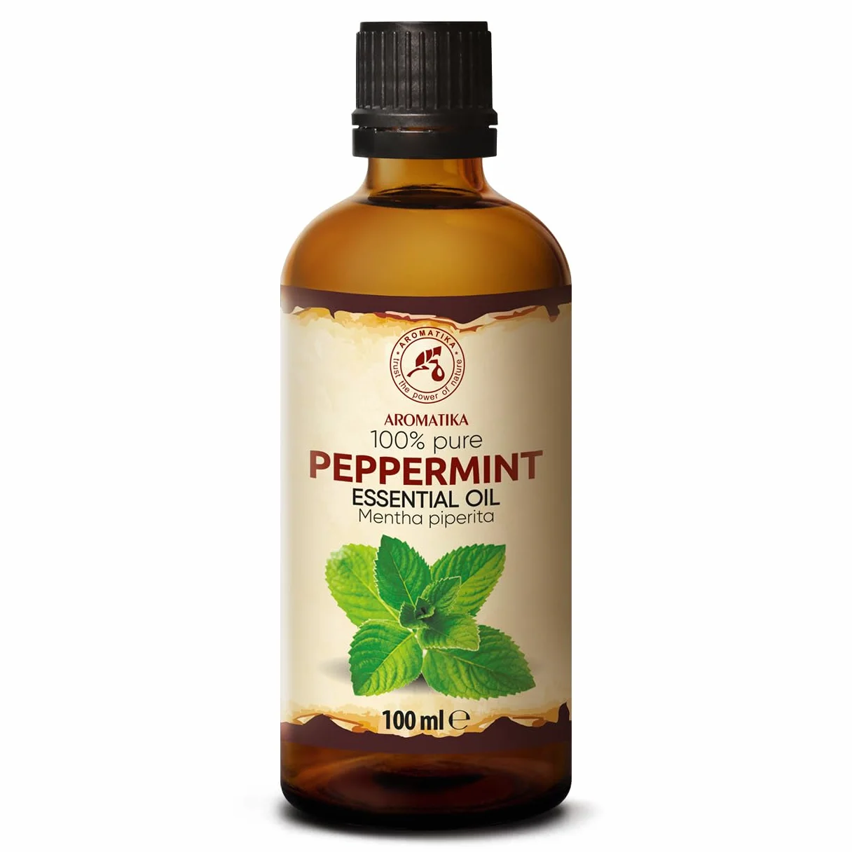 Olejek Eteryczny Z Mięty Pieprzowej 100 ml - Mentha Piperita - Olejek Aromatyczny do Dyfuzora - Aromaterapia - Świece Zapachowe - Mydła - Odświeżanie Powietrza
