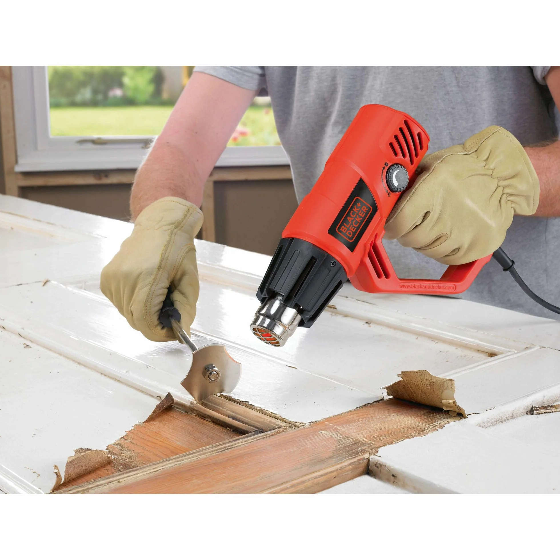 Black & Decker KX2001-QS heat gun 500 l/min 600 °C 2000 W Black Red