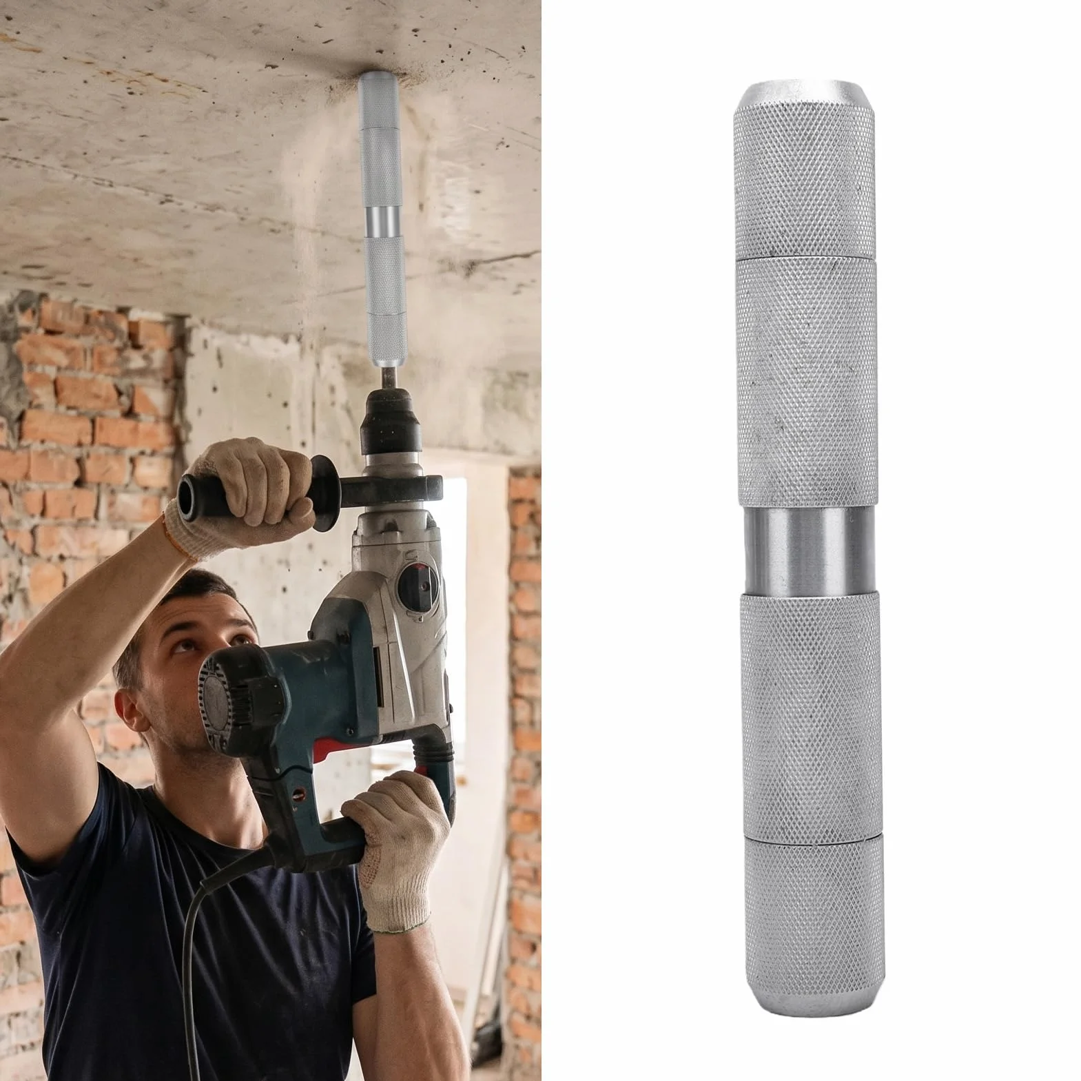 Tangxi Przedłużacz SDS Max, Adapter Wiertła o Dużej Wytrzymałości, Narzędzie 190 Mm do Wiercenia w Betonie, Konstrukcja ze Stali Stopowej