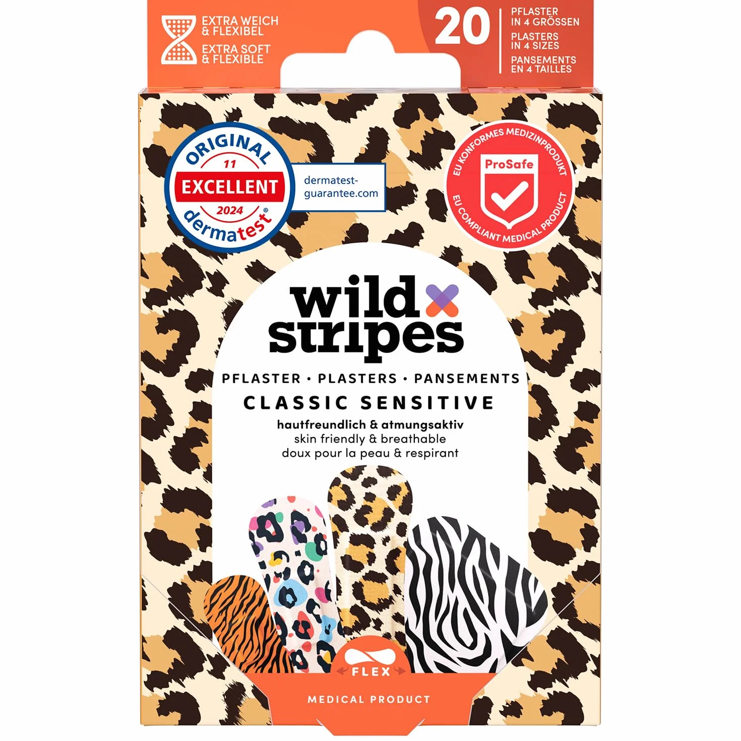 Wild Stripes Klasyczne Wrażliwe Zwierzę Wodoodporny