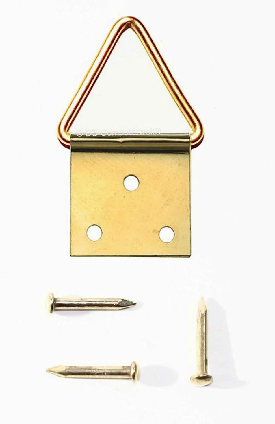 1000 sztuk składane oczka do obrazów – rozmiar: 5 (40 x 20 mm) – w zestawie gwoździe/haczyki do obrazów/zawieszki do obrazów/haczyki na obrazki