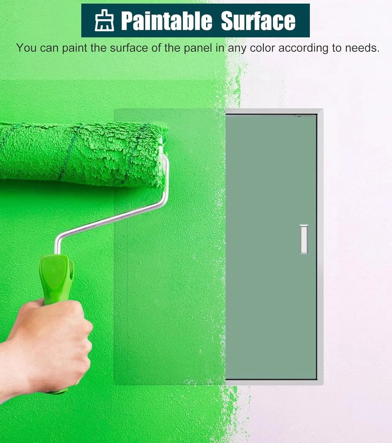 Zdejmowana wykładzina dostępowa Panel dostępu do płyt gipsowo-kartonowych, rama aluminiowa, panel dostępu do płyt kartonowo-gipsowych, odpowiedni do użytku wewnątrz i na zewnątrz(60x100cm (24x40in))
