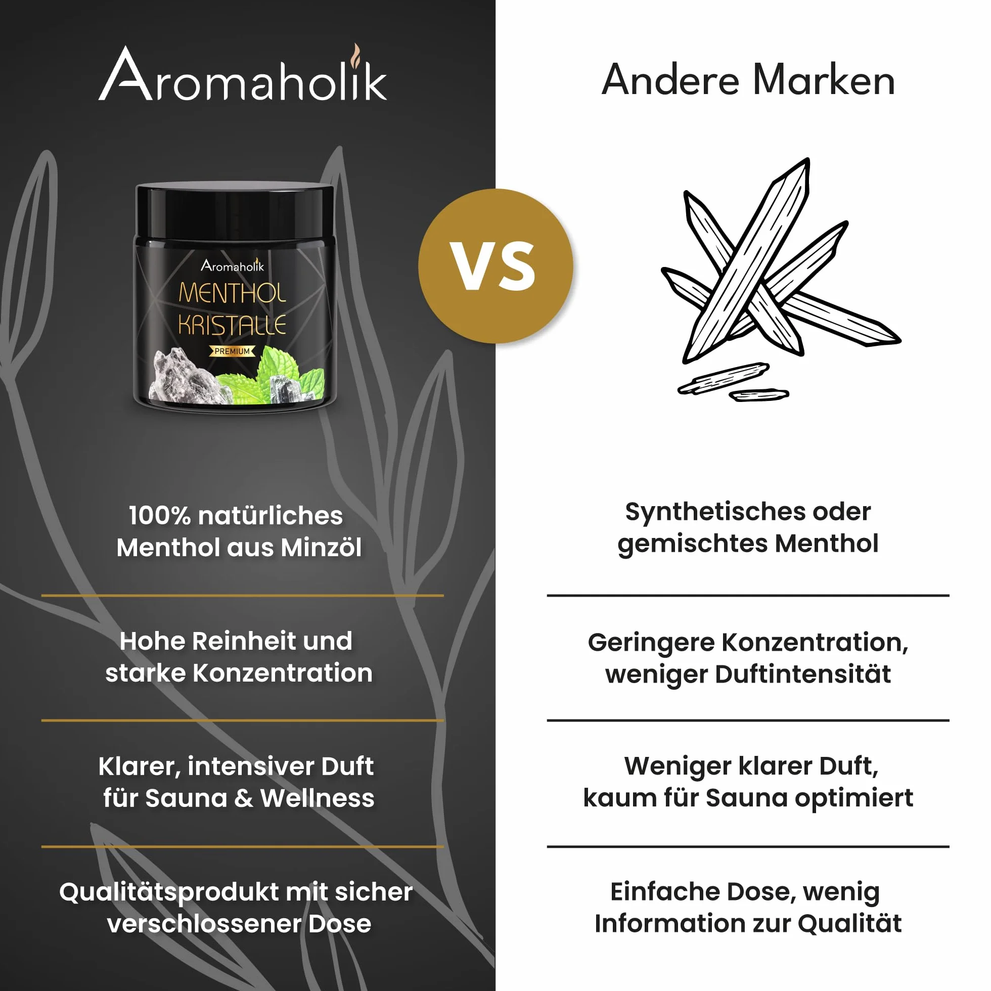 Mentol Krystaliczny do Sauny Inhalacji Kryształki Mentolowe 100% Naturane
