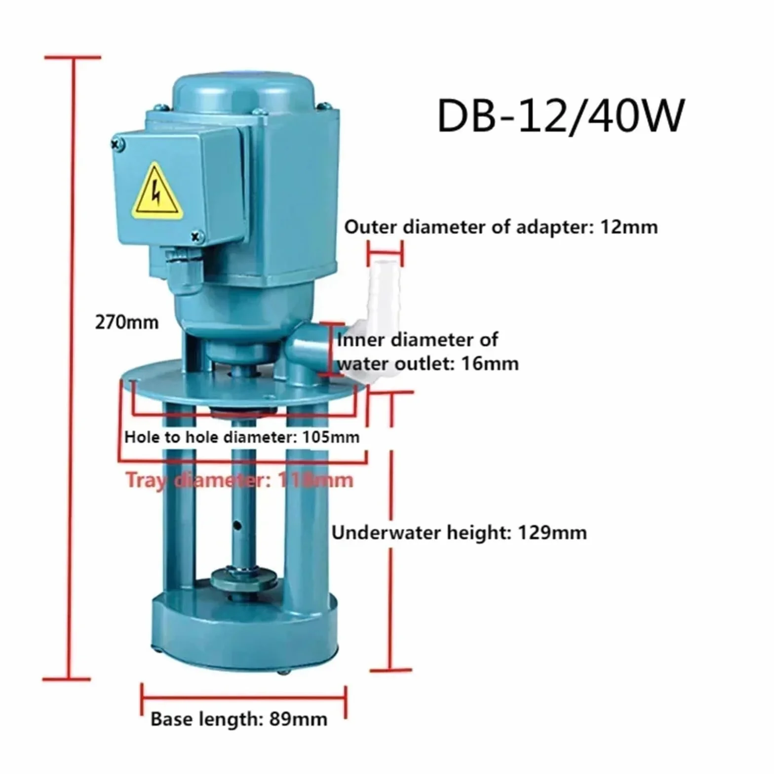Pompa chłodząca do obrabiarek, pompa chłodząca do obrabiarek, 220 V, 380 V, 40 W, 12 l/min, pompa olejowa do tokarki, elektryczna pompa do płukania i chłodzenia (380 V)