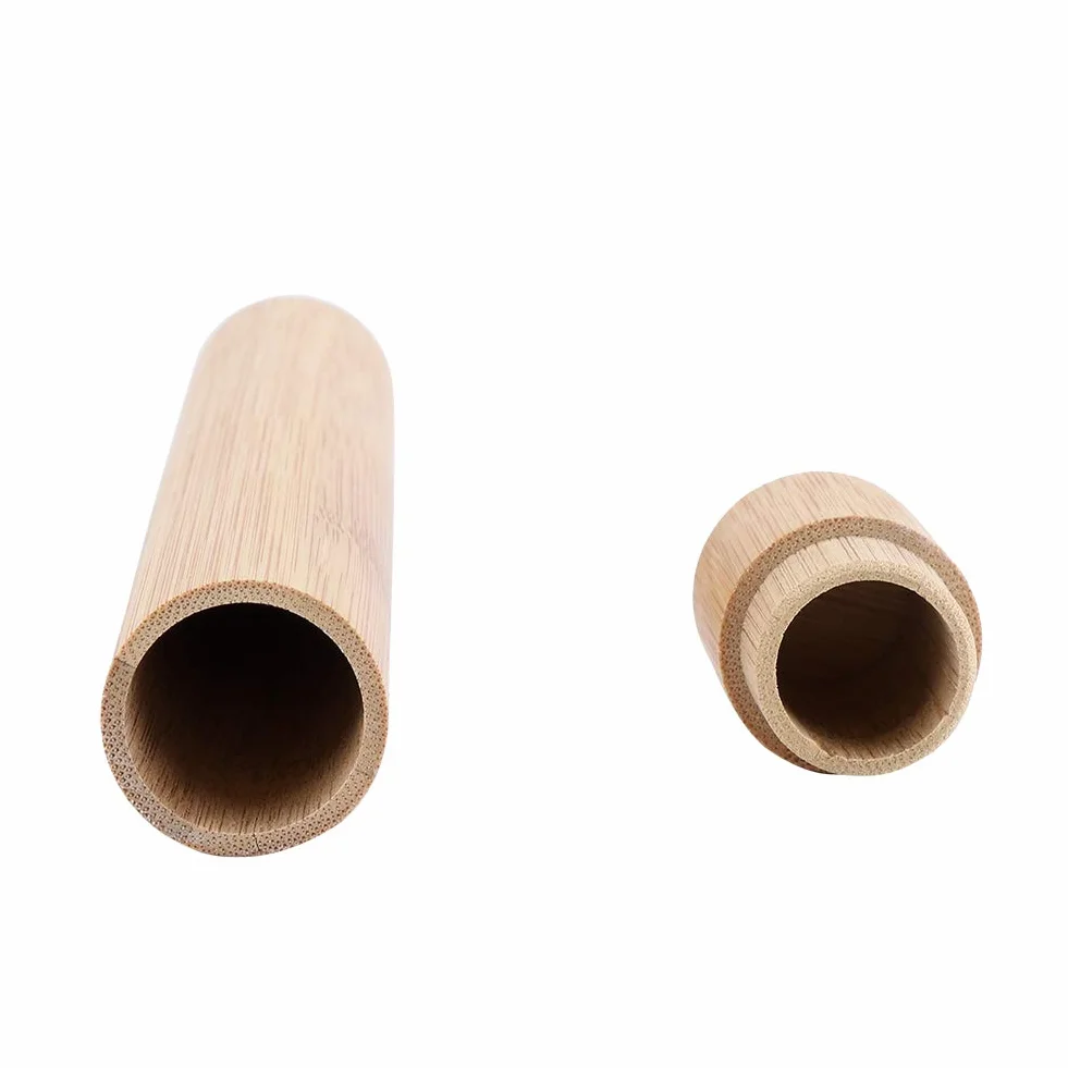 Uchwyt na szczoteczki do zębów Premium Bambusowe etui na szczoteczki do zębów Ekologiczne etui na szczoteczki Tubka na Twoją szczoteczkę Idealny w podróży
