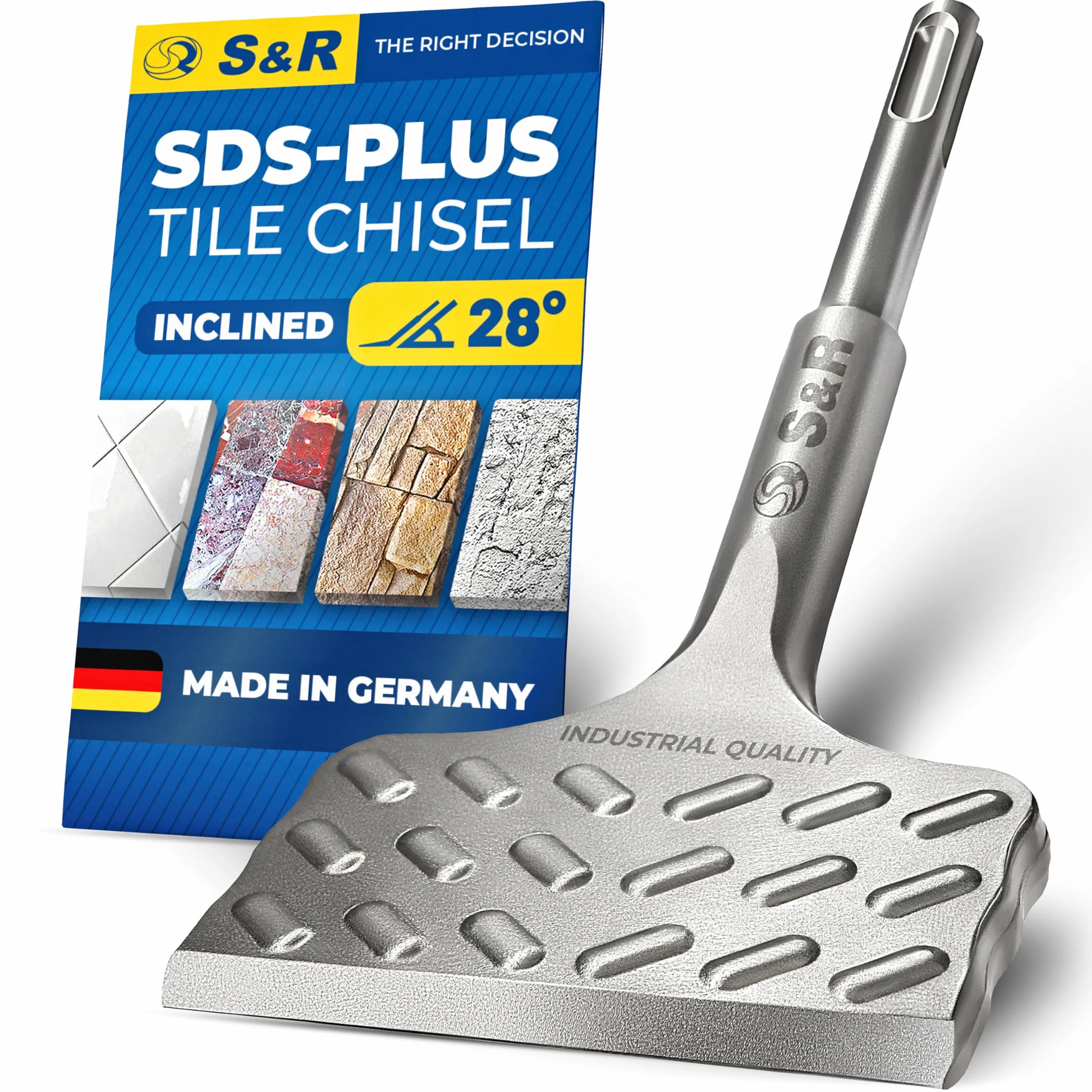 S&R Dłuto do Płytek SDS plus 180mm x 75mm