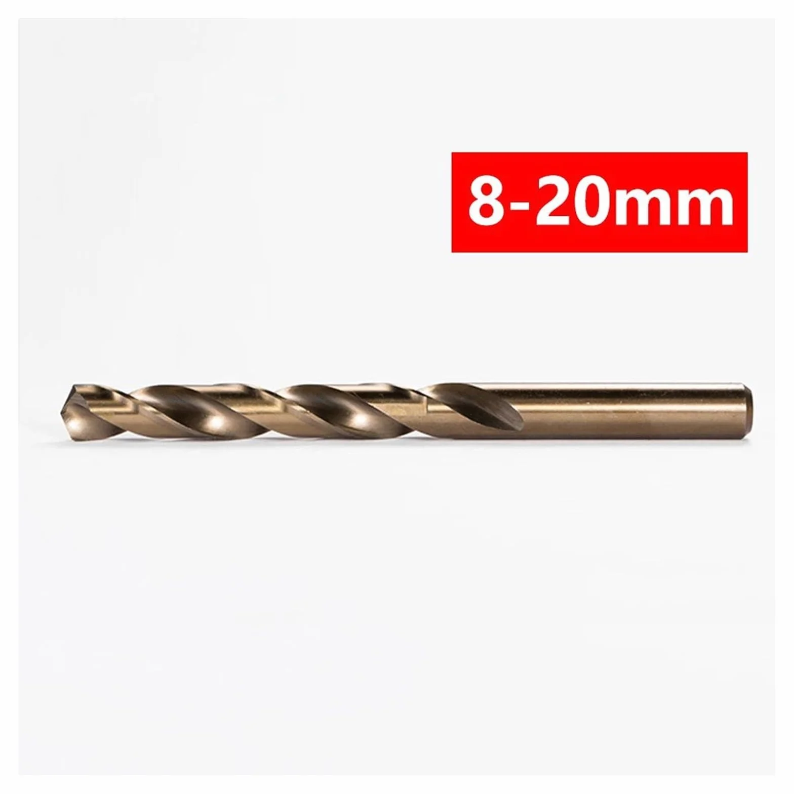 Wiertło kręte ze stali szybkotnącej, 8-20 mm M35 kobaltowe, do stali nierdzewnej i twardych metali (1 sztuka)(14.7mm)