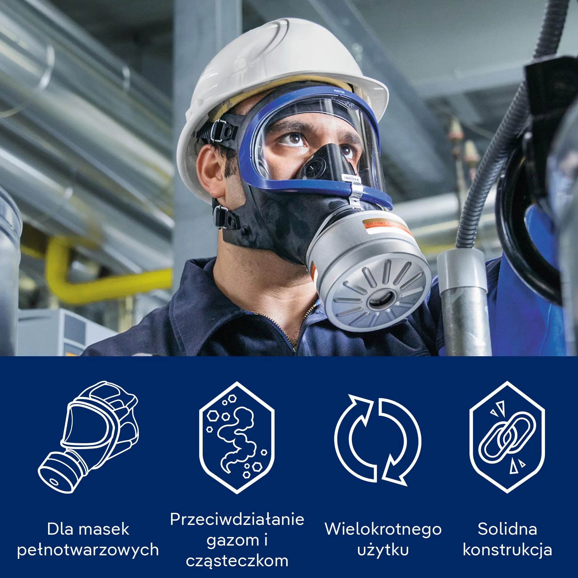 Dräger X-plore Rd40 filtr jądrowy A2 P3 do gazów, oparów, cząstek stałych i jodu radioaktywnego, 1 szt.