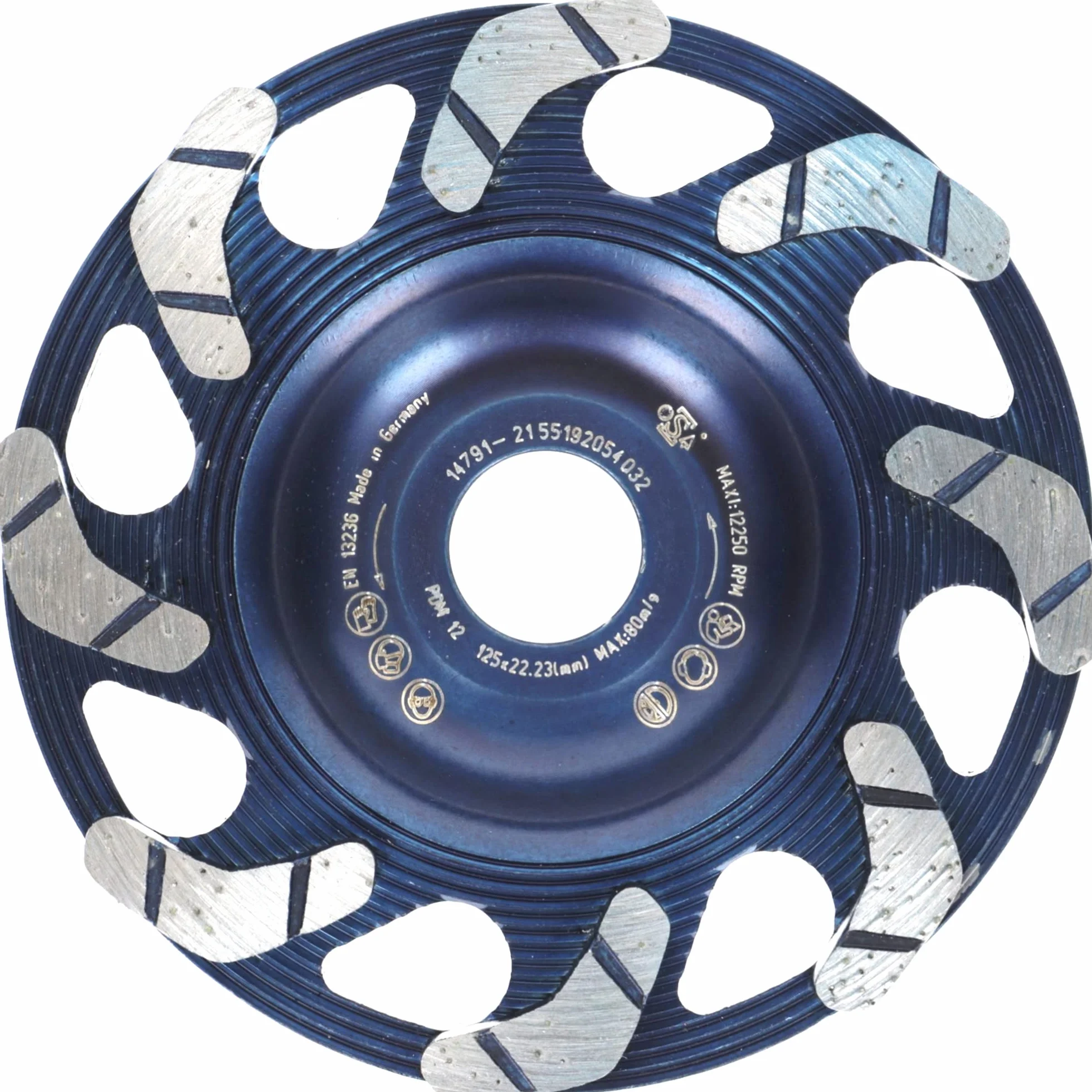 PRODIAMANT Diamentowa ściernica 125 mm SuperPremium Beton Made in Germany profesjonalne narzędzie zespawane indukcyjnie