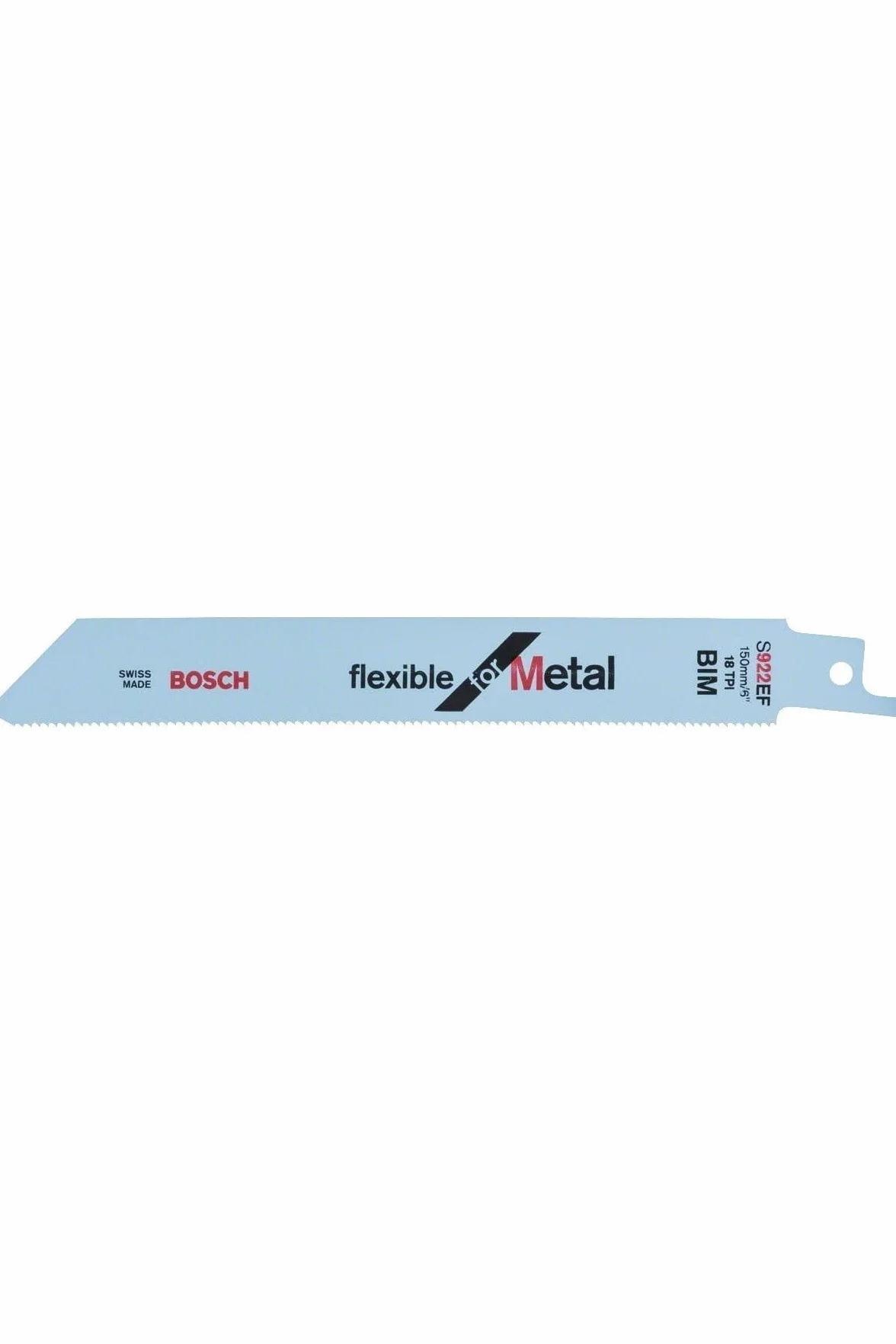 Bosch Professional 100 szt. Brzeszczot do piły szablastej S 922 EF Flexible for Metal (do standardowej blachy stalowej, akcesoria pił szablastych)