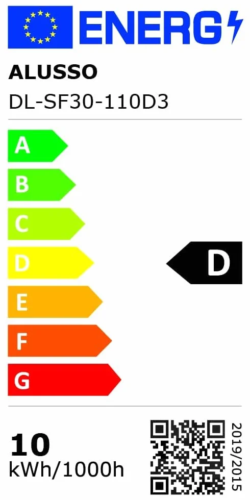 ALUSSO LIGHTING Reflektor punktowy LED do zabudowy, 230 V, możliwość ściemniania, 10 W, 1050 lm, wysoka jasność, ciepła biel, neutralna biel, zimna biel, ultra płaska lampa sufitowa IP44, do łazienki