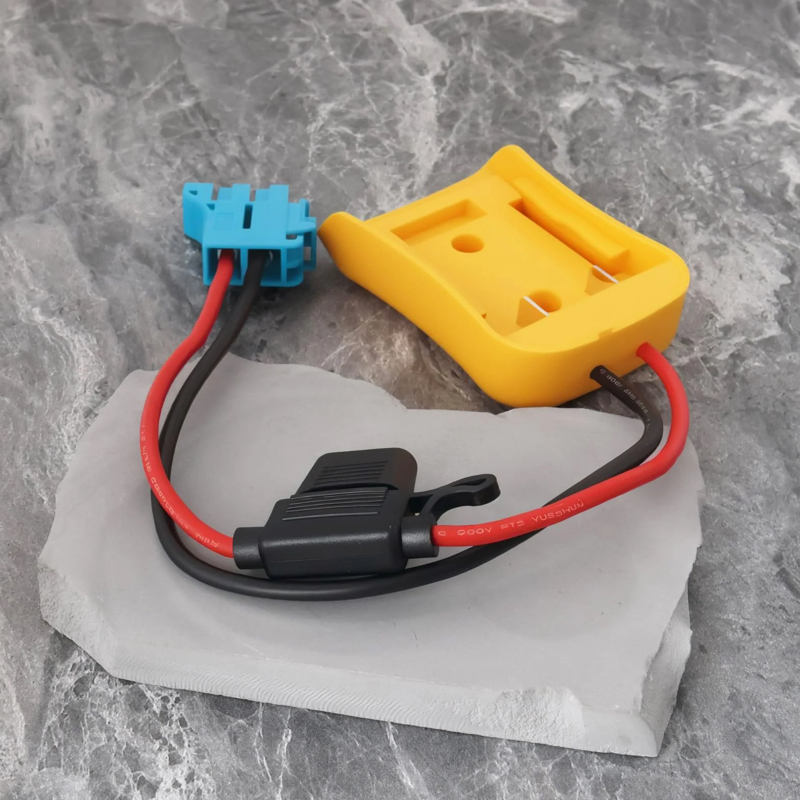 OTOTEC 1pc 20V Power Wheel Adapte with Fuse Connector Compatible with Dewalt 18V/20V Lithium-Ion Battery Series BCB182 BCB183 BCB200