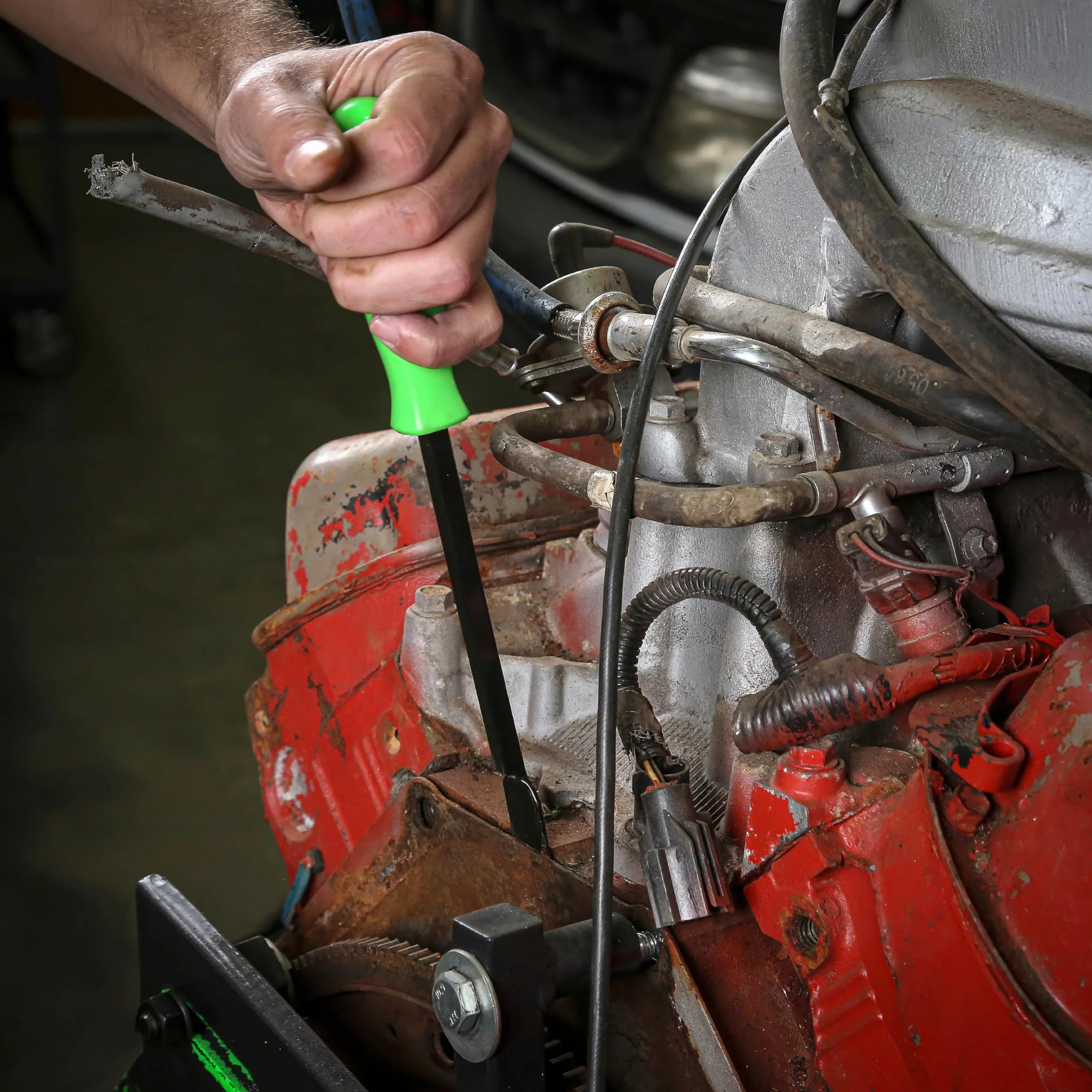 OEMTOOLS 25501 skrobak do uszczelek węglowych, narzędzie do naprawy silnika, czyszczenie powierzchni do nowej uszczelki, idealny dla profesjonalnych mechaników, stalowe ostrze