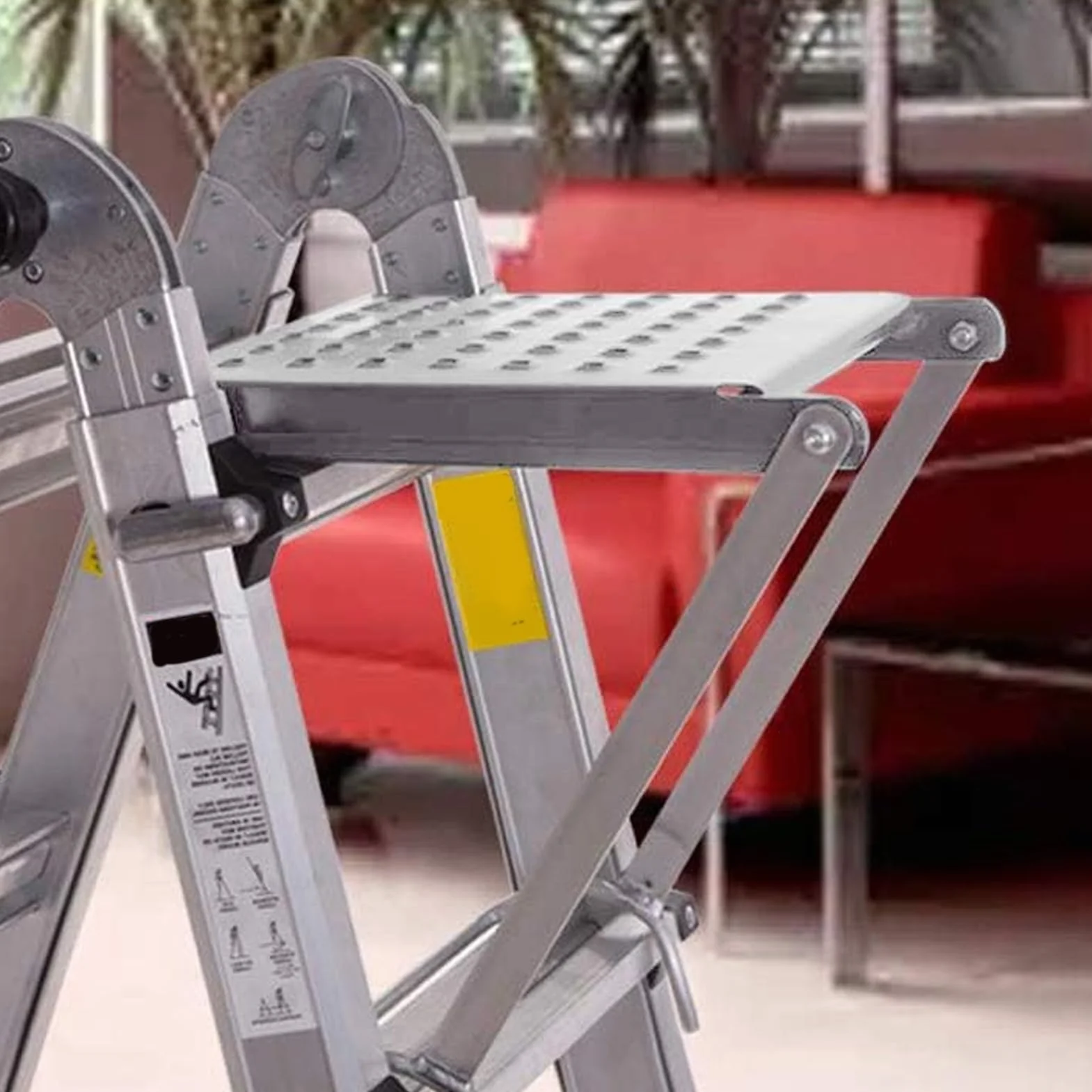 Akcesoria do paneli drabinowych, solidne mocowanie do pracy o pojemności 150 kg, akcesoria do przedłużania ze stali nierdzewnej do mechaniki malarskiej o wysokiej wysokości, narzędzie bezpieczeństwa