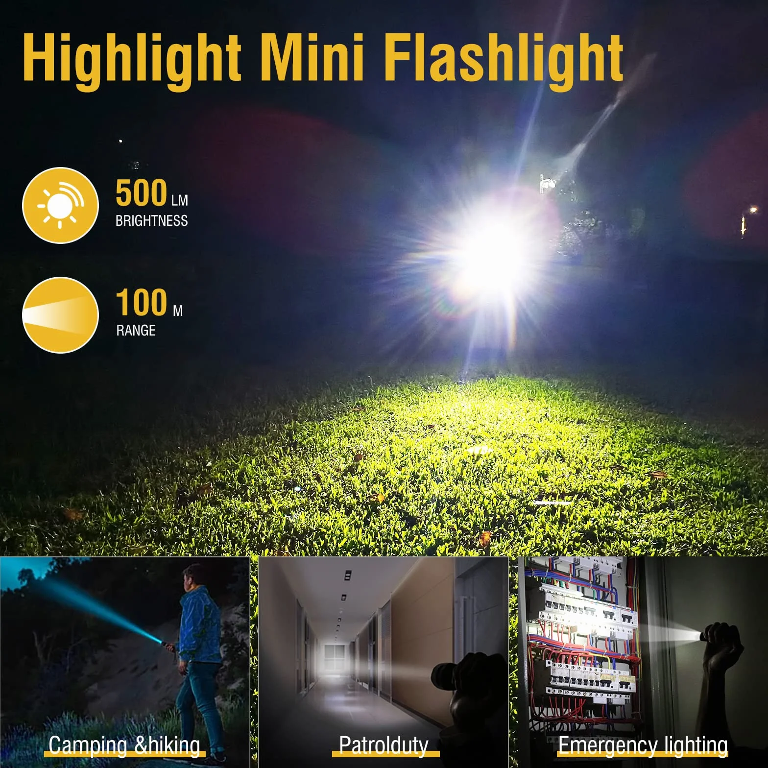 BORUIT V3 Mini potężna latarka LED, super jasna 900 lm, z czerwonym i niebieskim światłem UV, USB-C LED, ładowalna, mała kieszonkowa latarka z brelokiem, wodoodporność IP65, 12 trybów, latarka z